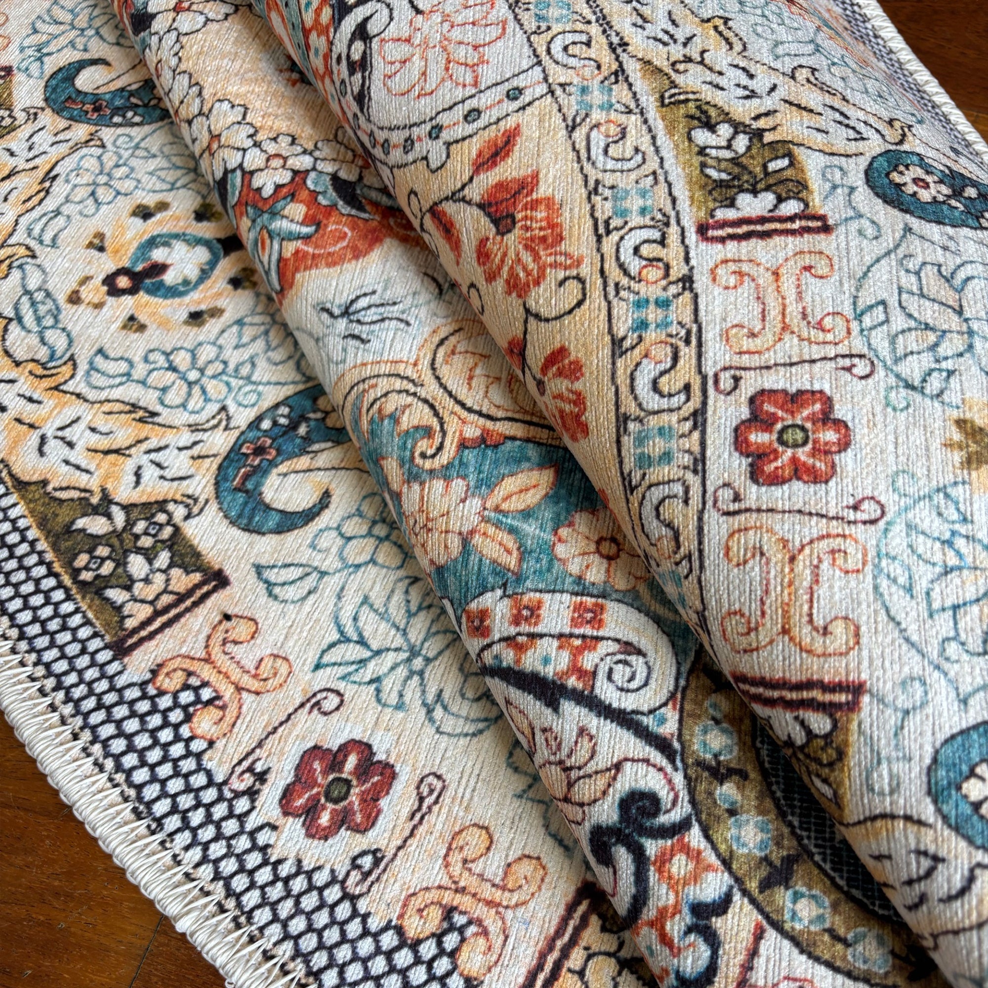 Wasser Machine Washable Area Rug