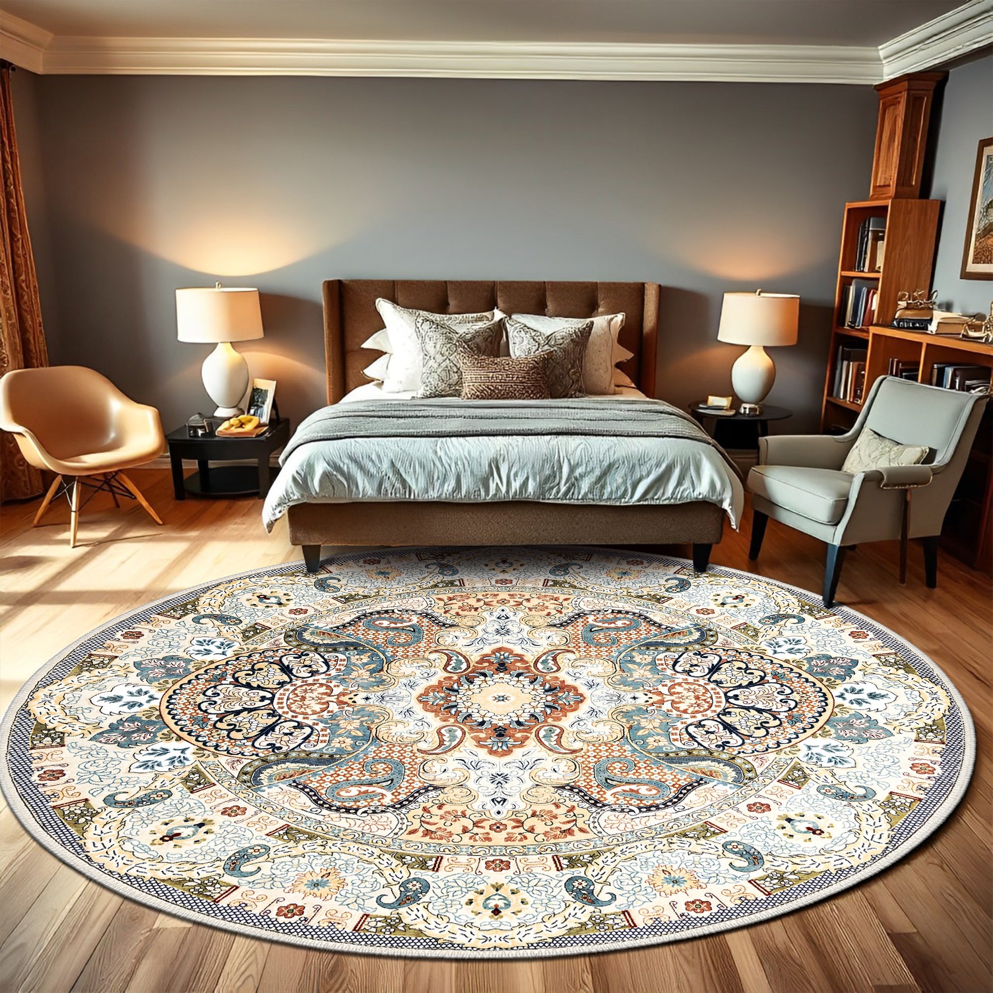 Wasser Machine Washable Area Rug