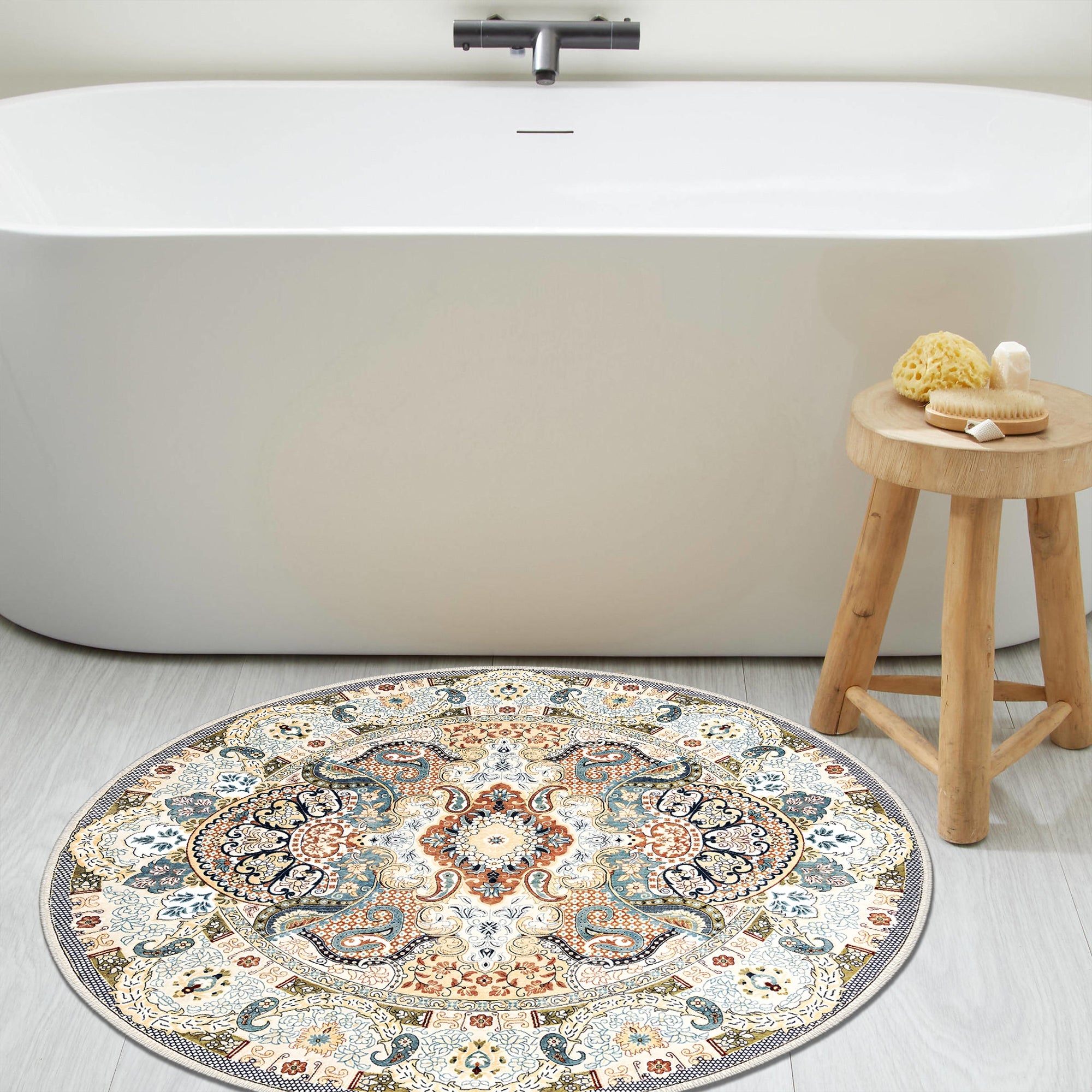 Wasser Machine Washable Area Rug