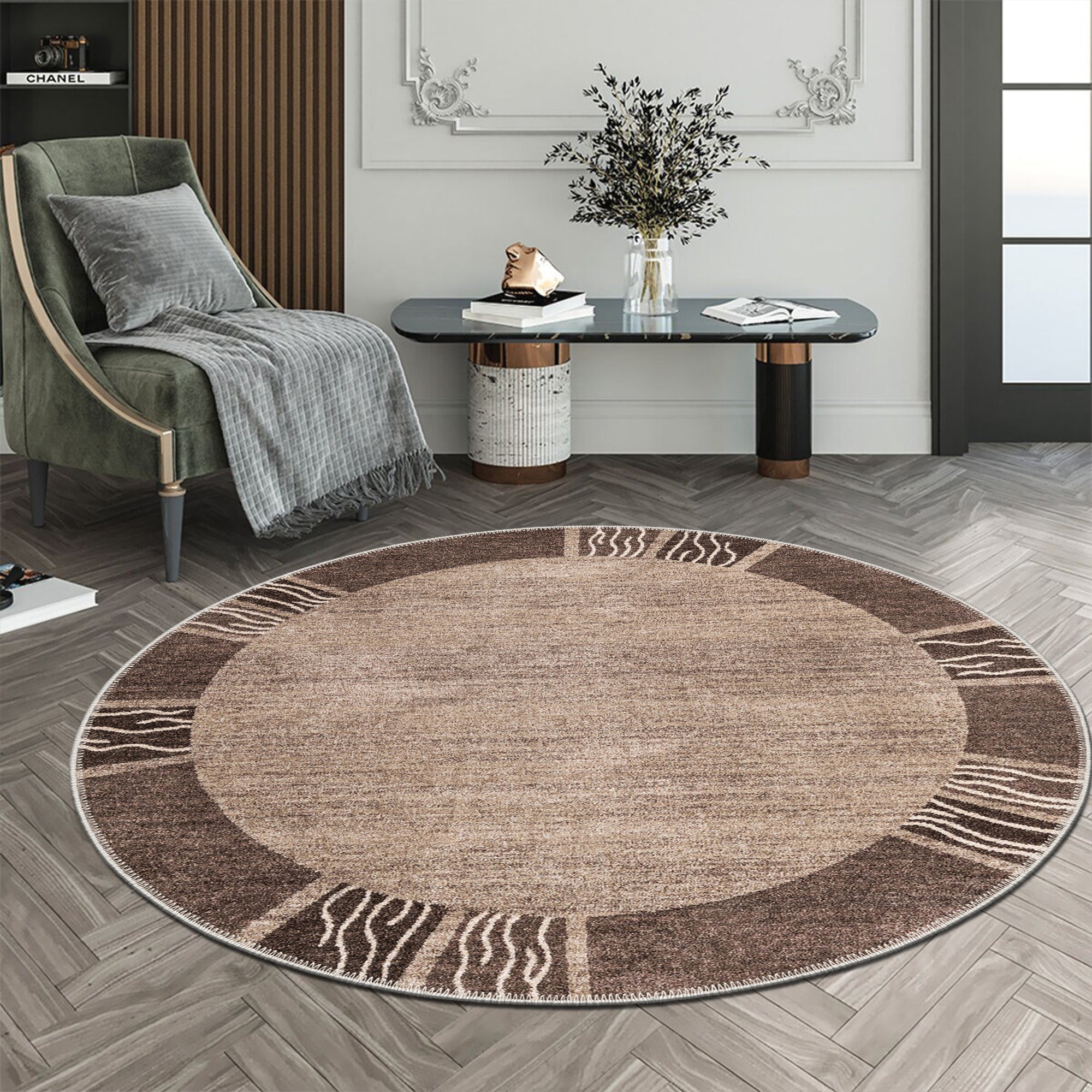 Zugspitze Machine Washable Area Rug