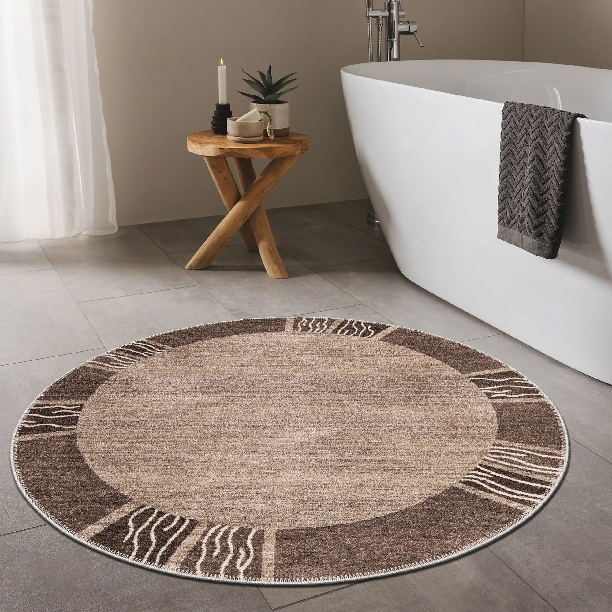 Zugspitze Machine Washable Area Rug