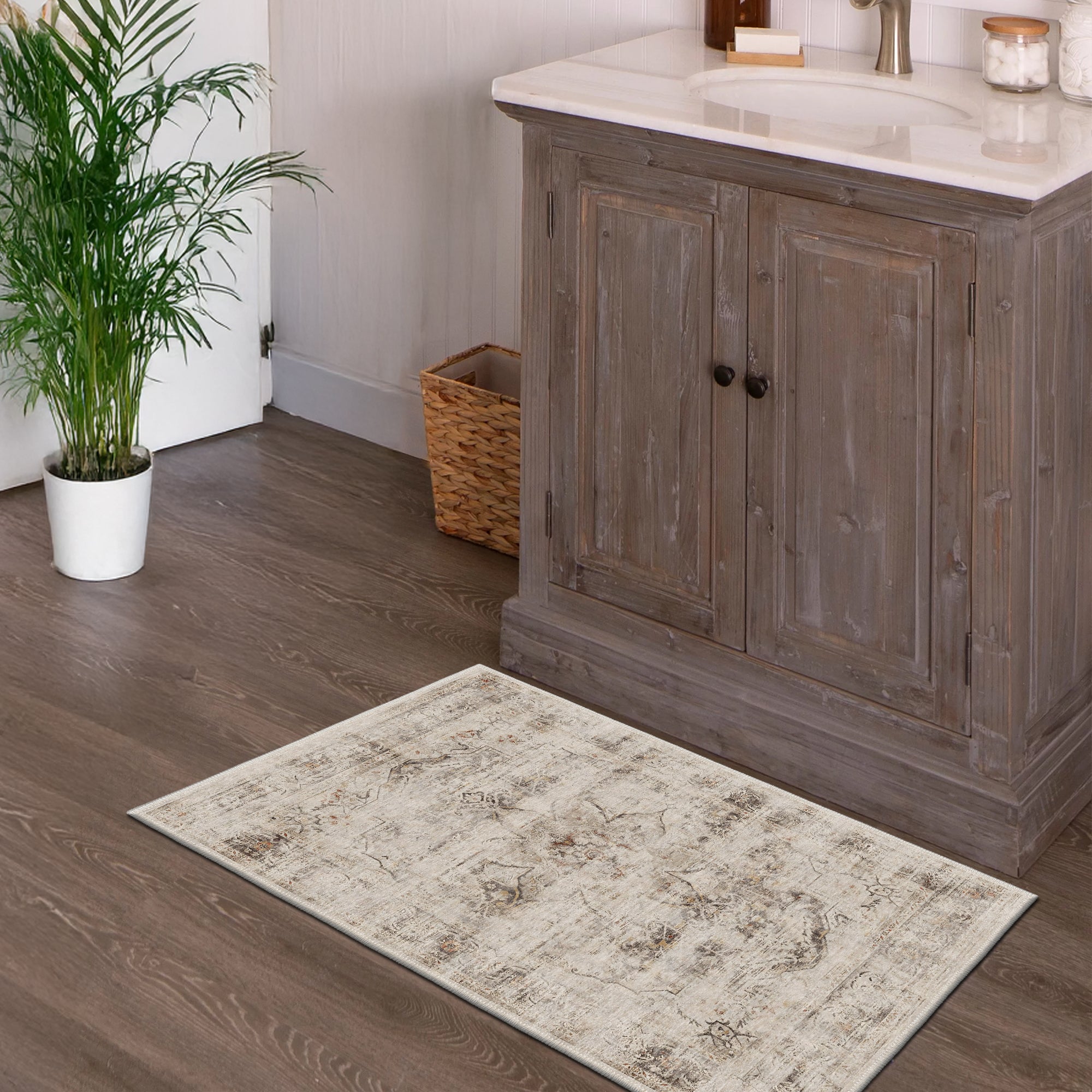Athos Machine Washable Area Rug