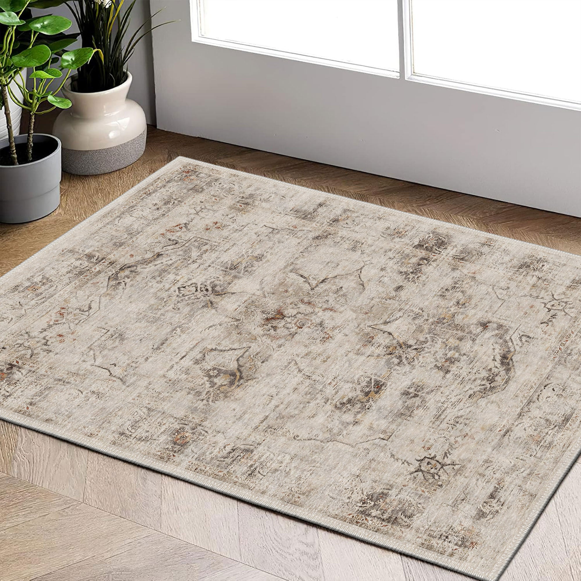 Athos Machine Washable Area Rug