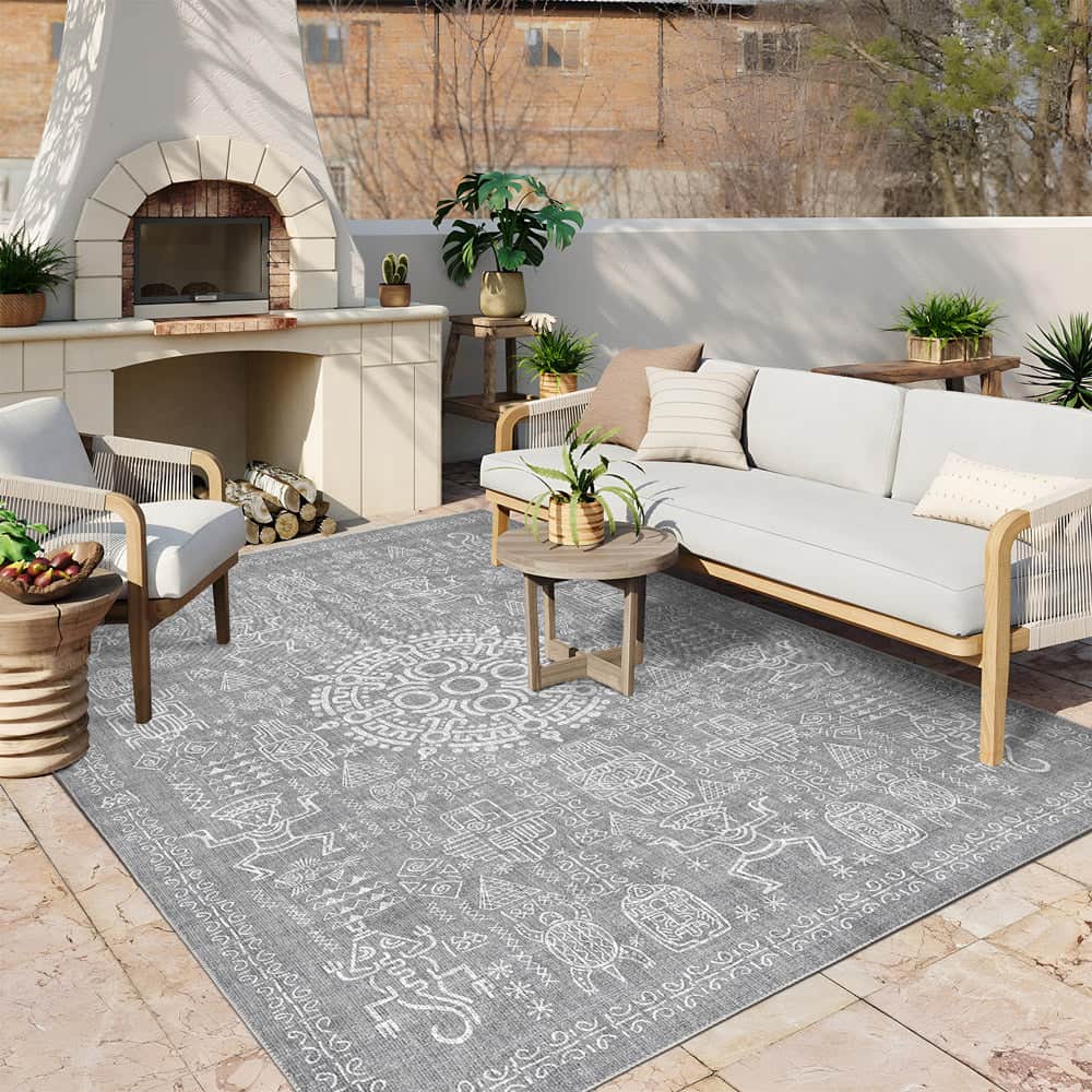 Rivet Machine Washable Area Rug