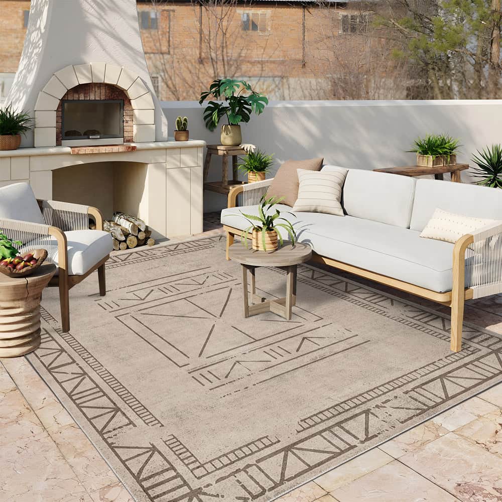 Calico Machine Washable Area Rug