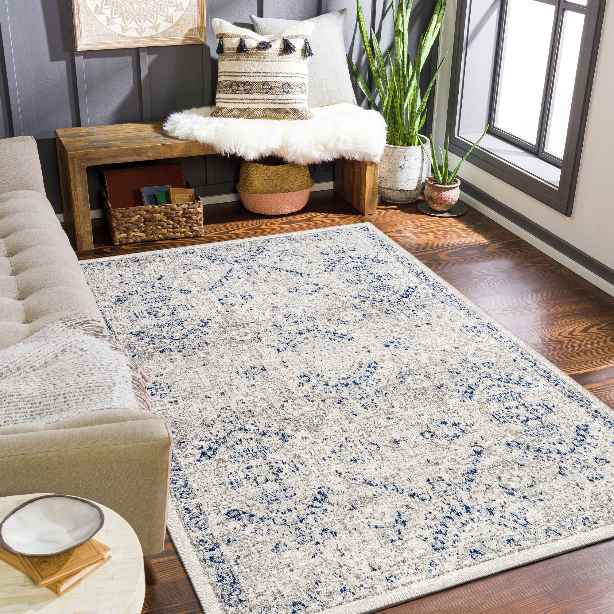Olympus Machine Washable Area Rug