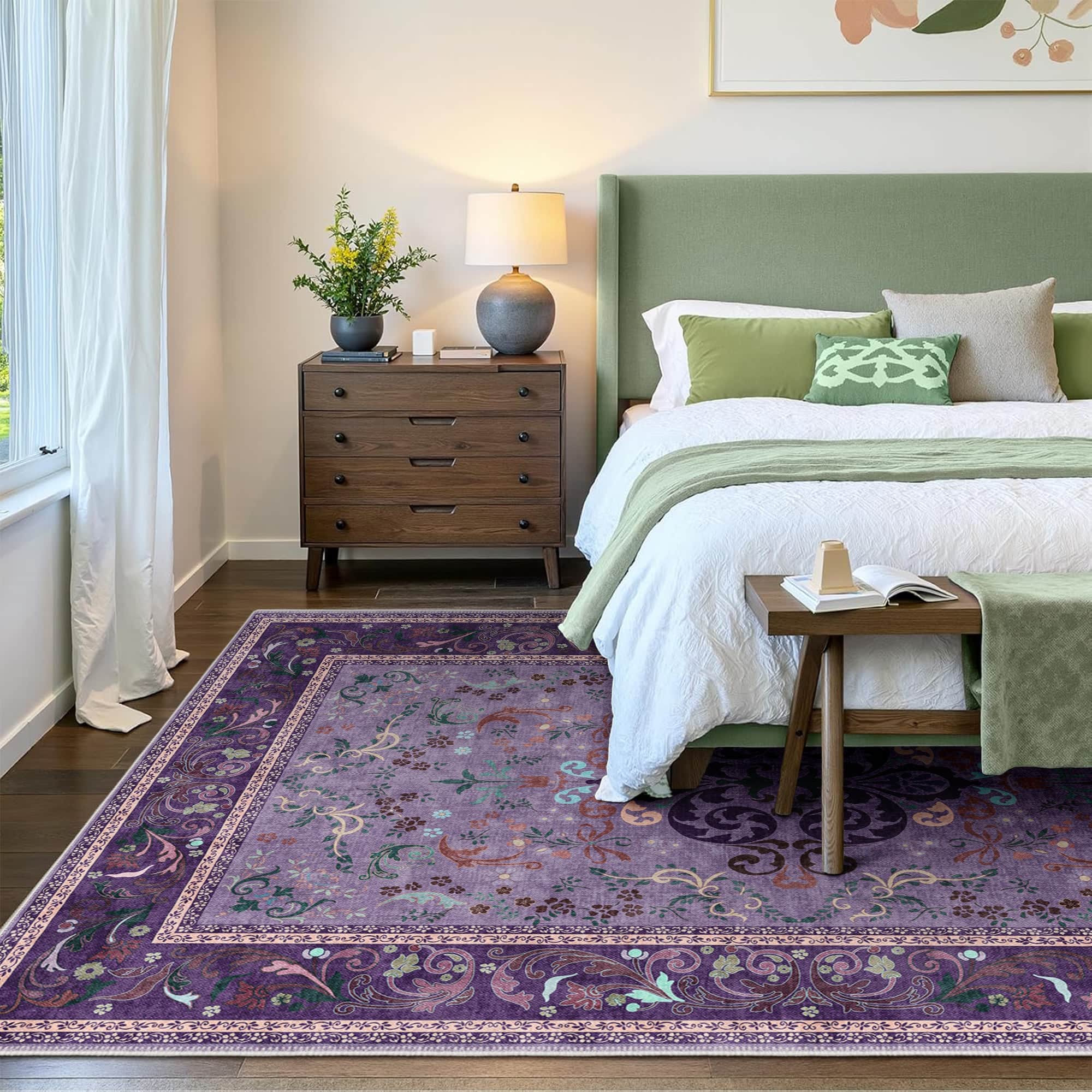 Alverra Machine Washable Area Rug