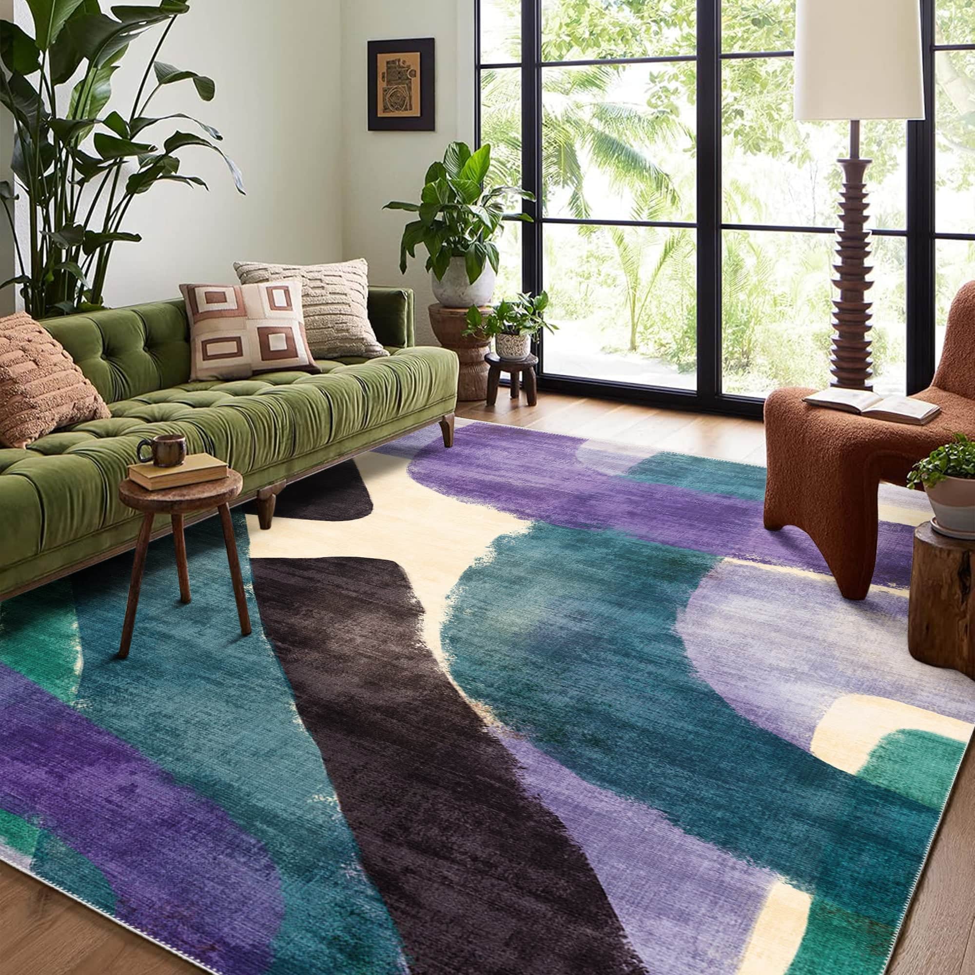 Silvera Machine Washable Area Rug