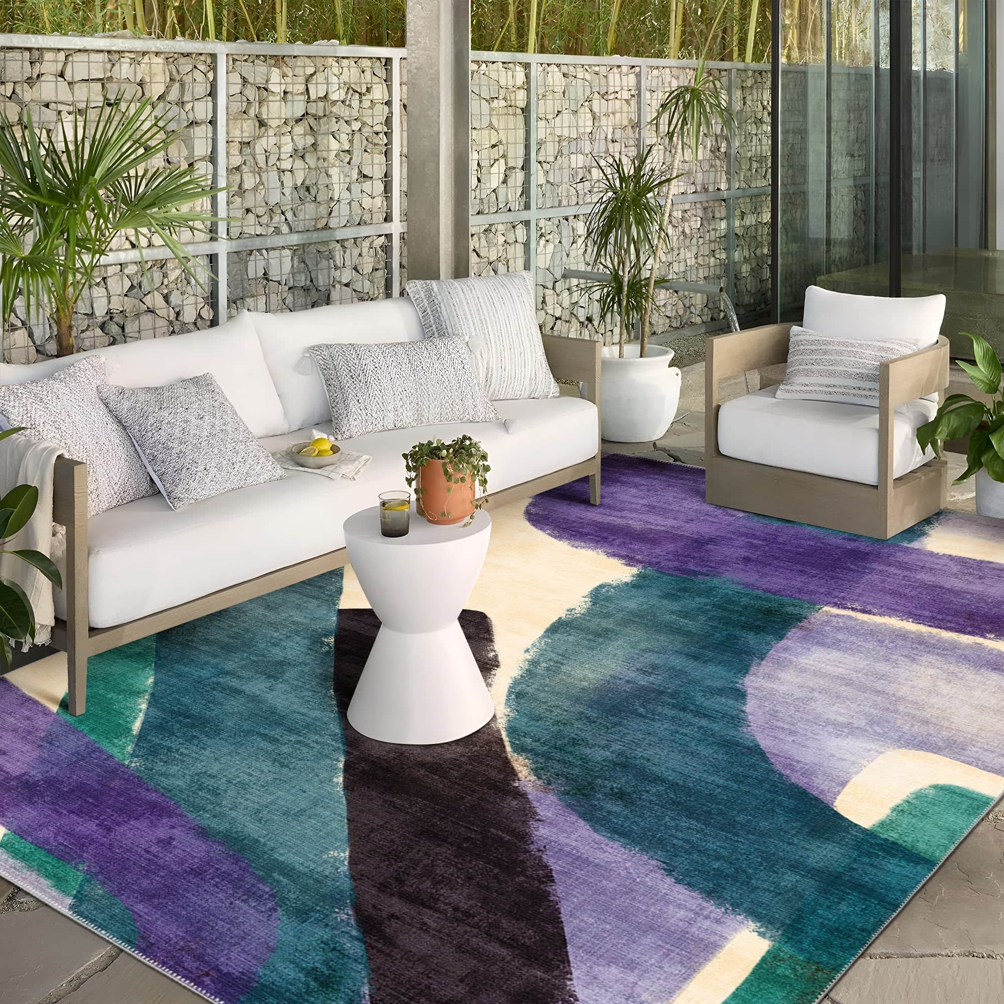Silvera Machine Washable Area Rug