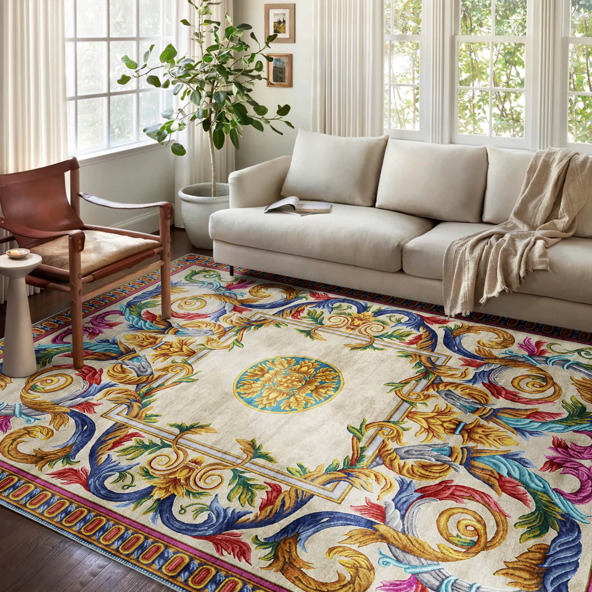 Homera Machine Washable Area Rug