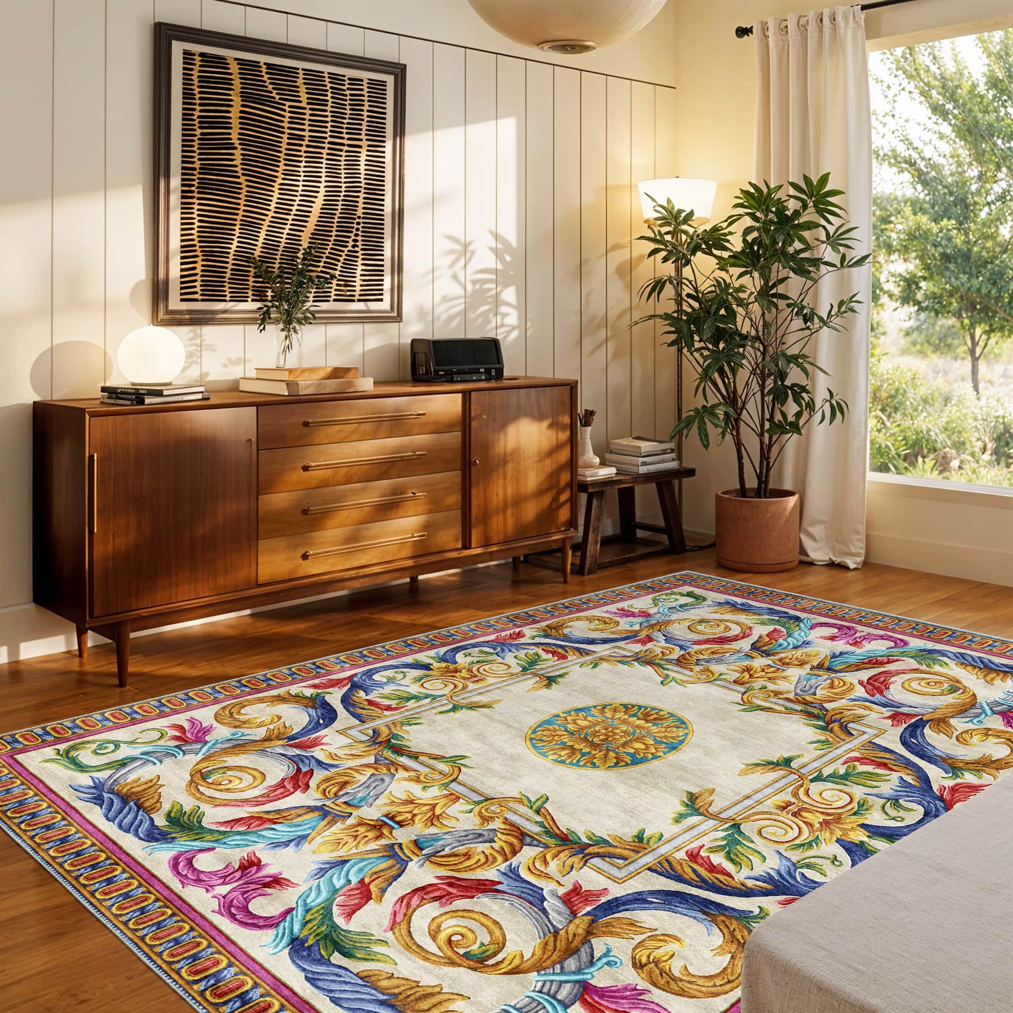 Homera Machine Washable Area Rug