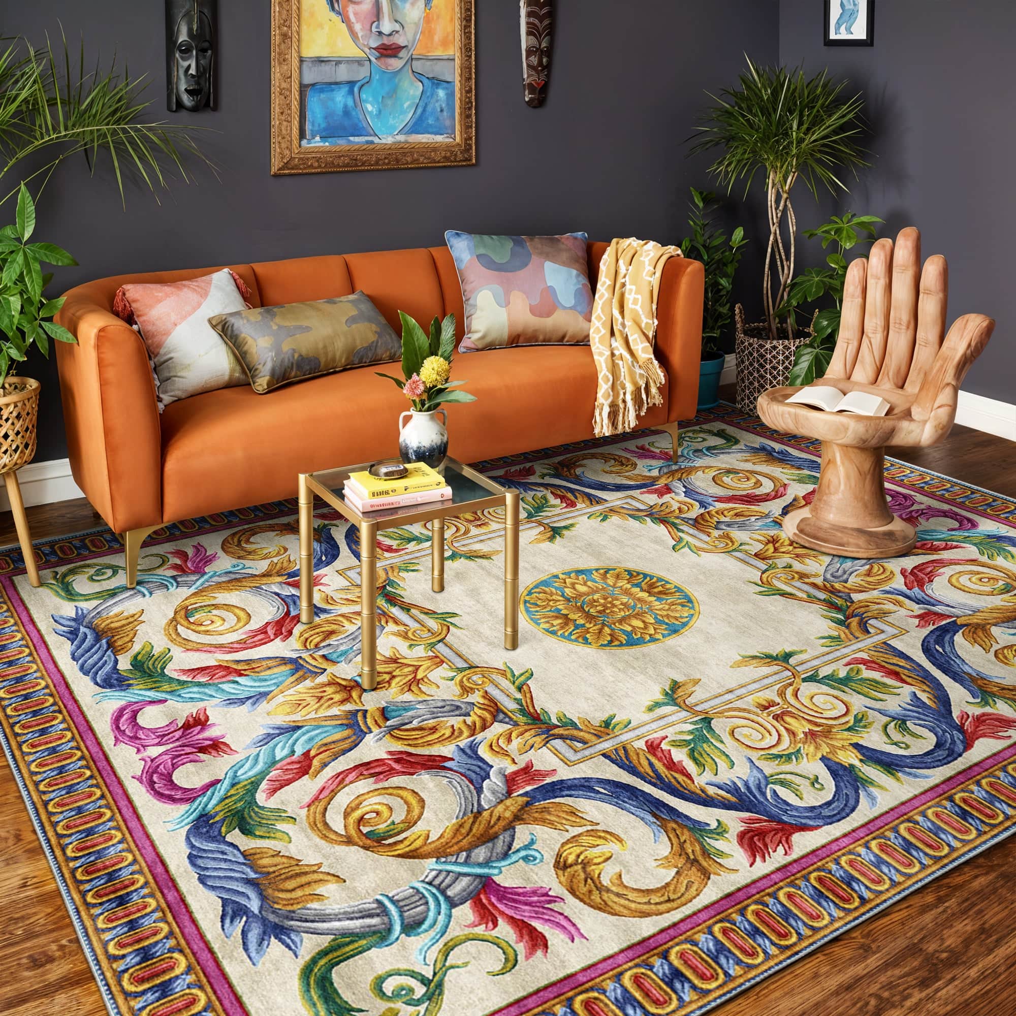 Homera Machine Washable Area Rug