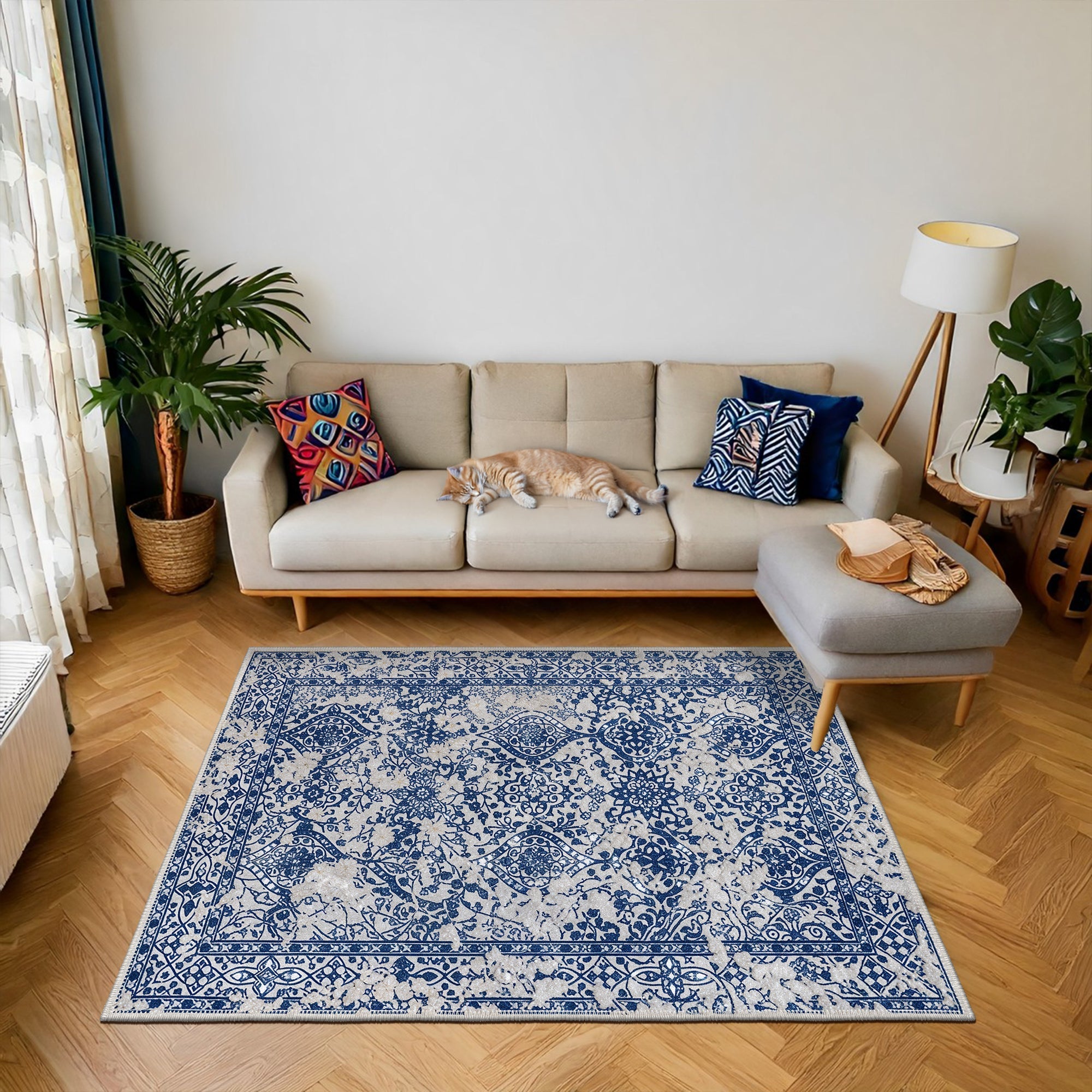Parnassus Machine Washable Area Rug