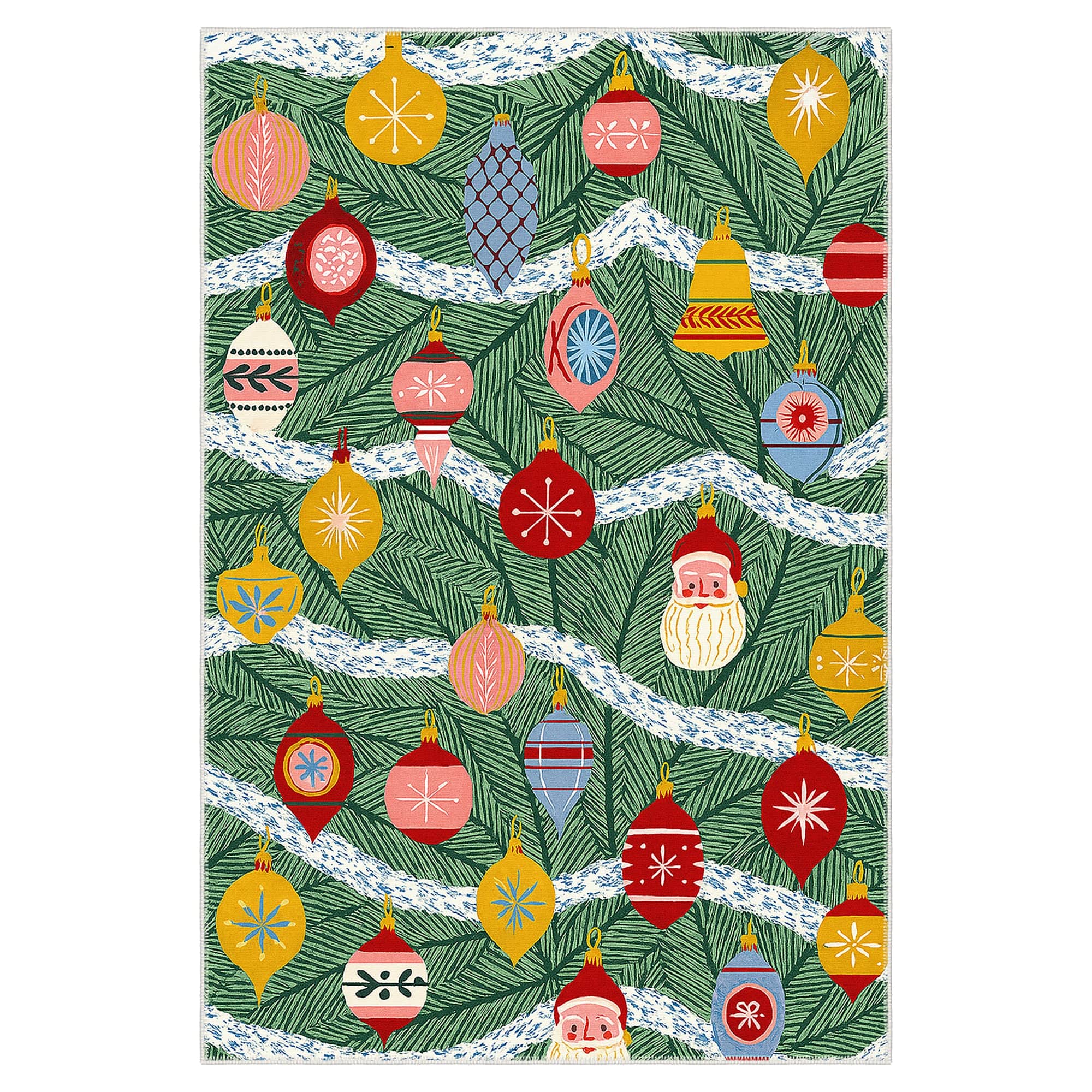 Zailen Christmas Machine Washable Area Rug