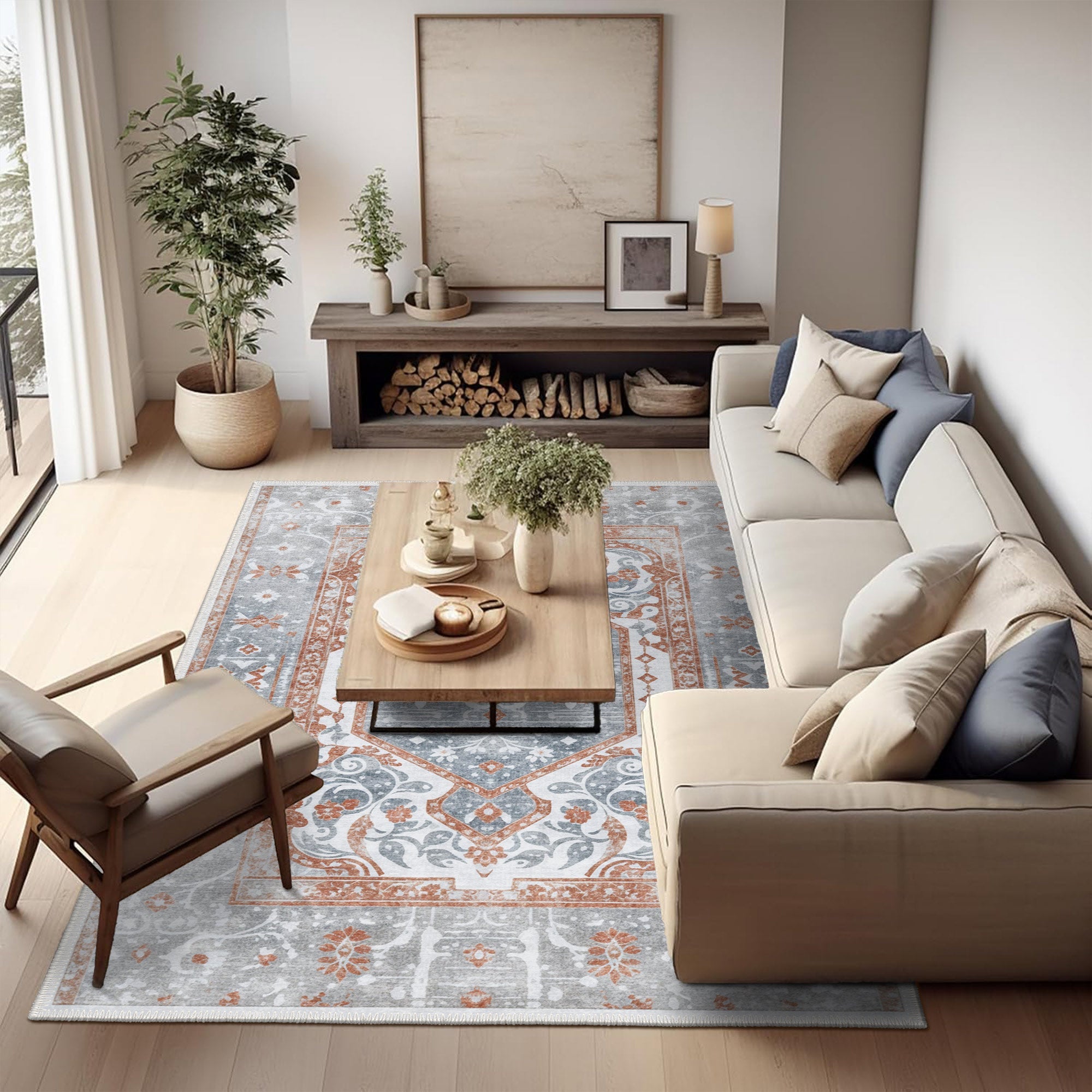 Laki Machine Washable Area Rug