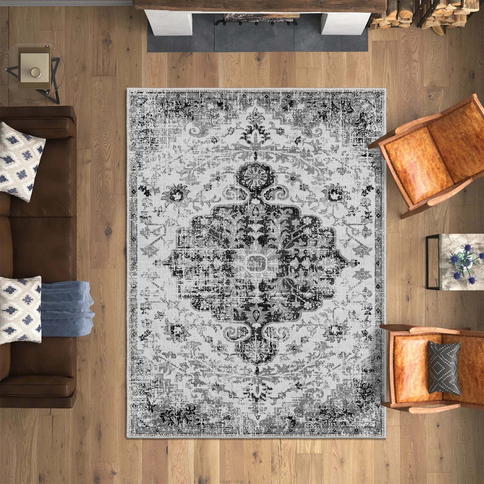 Babia Machine Washable Area Rug