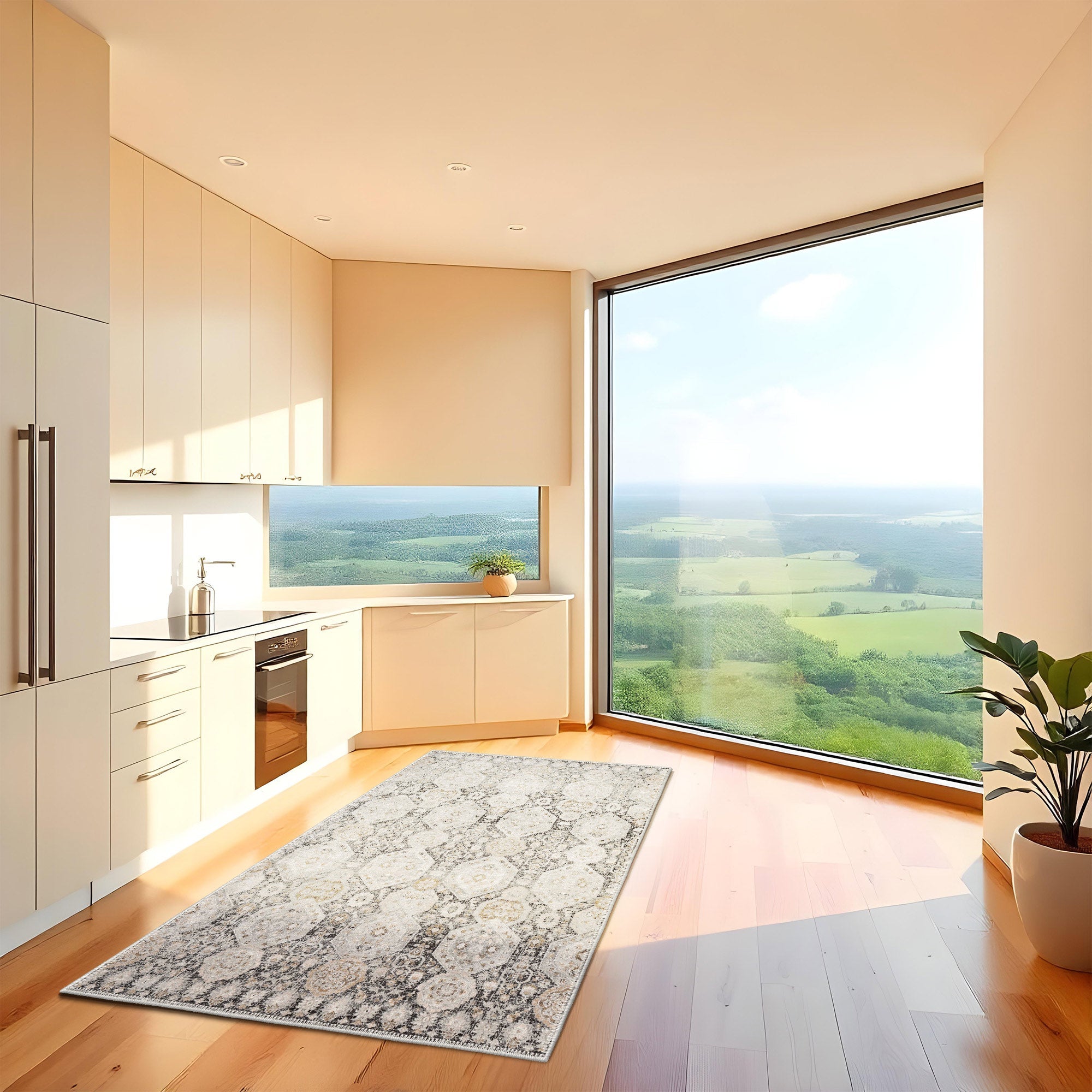 Rodna Machine Washable Area Rug