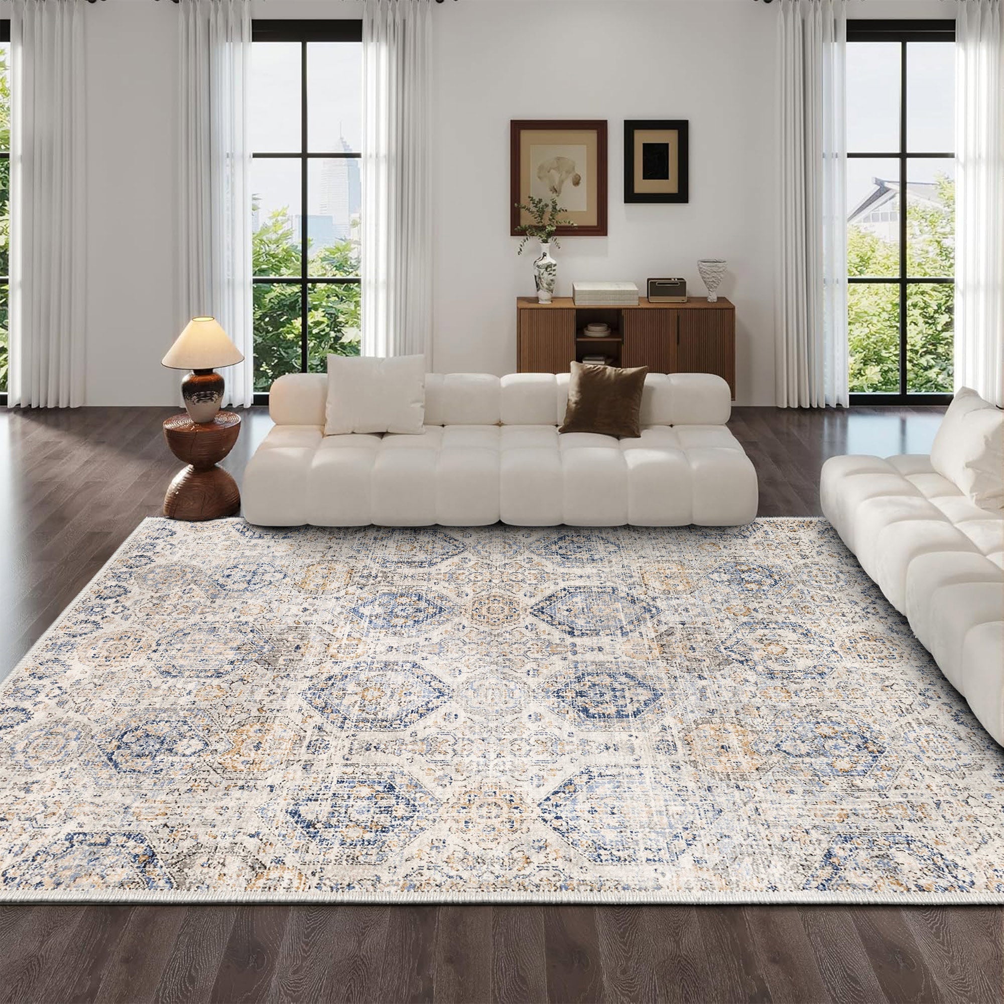 Narodnaya Machine Washable Area Rug