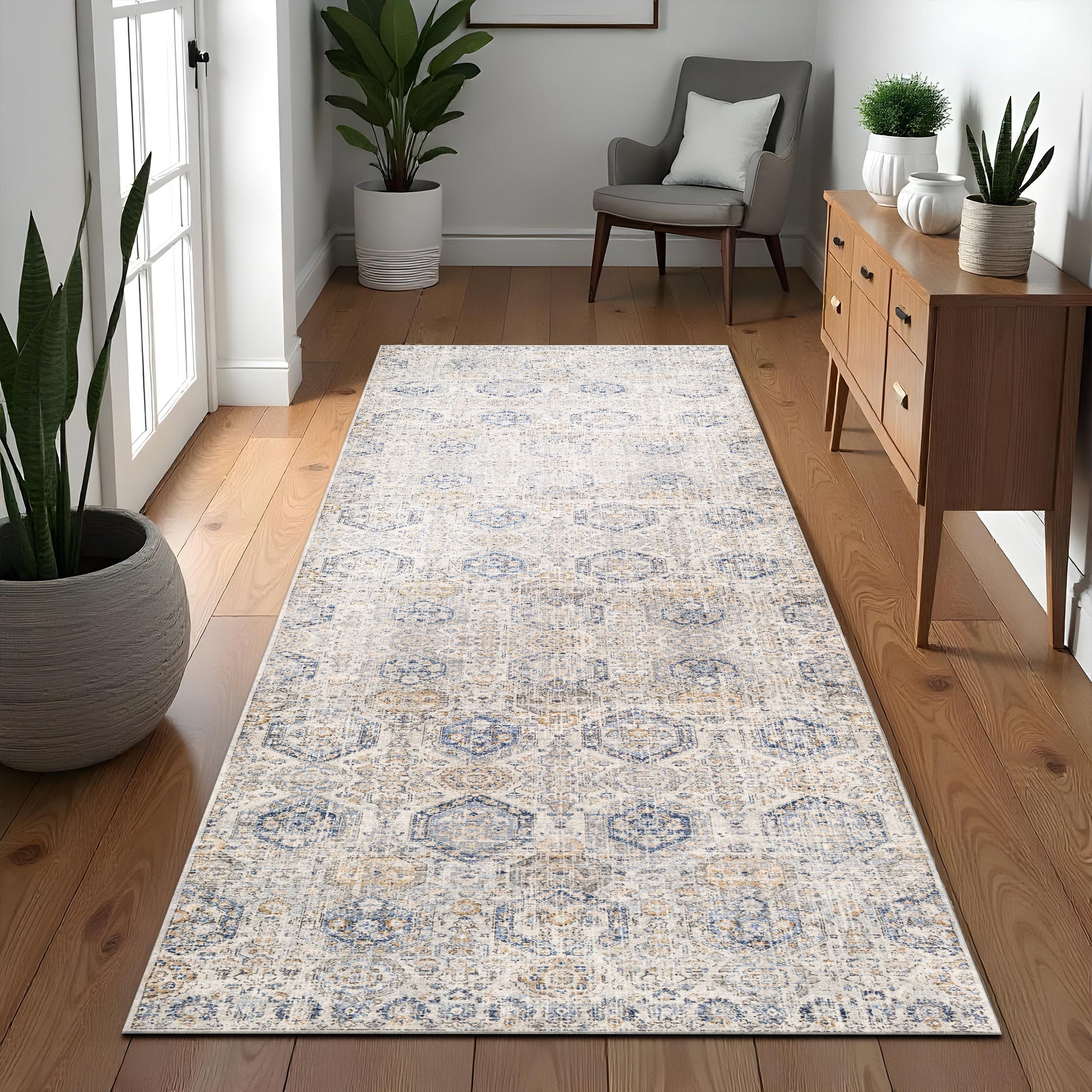 Narodnaya Machine Washable Area Rug
