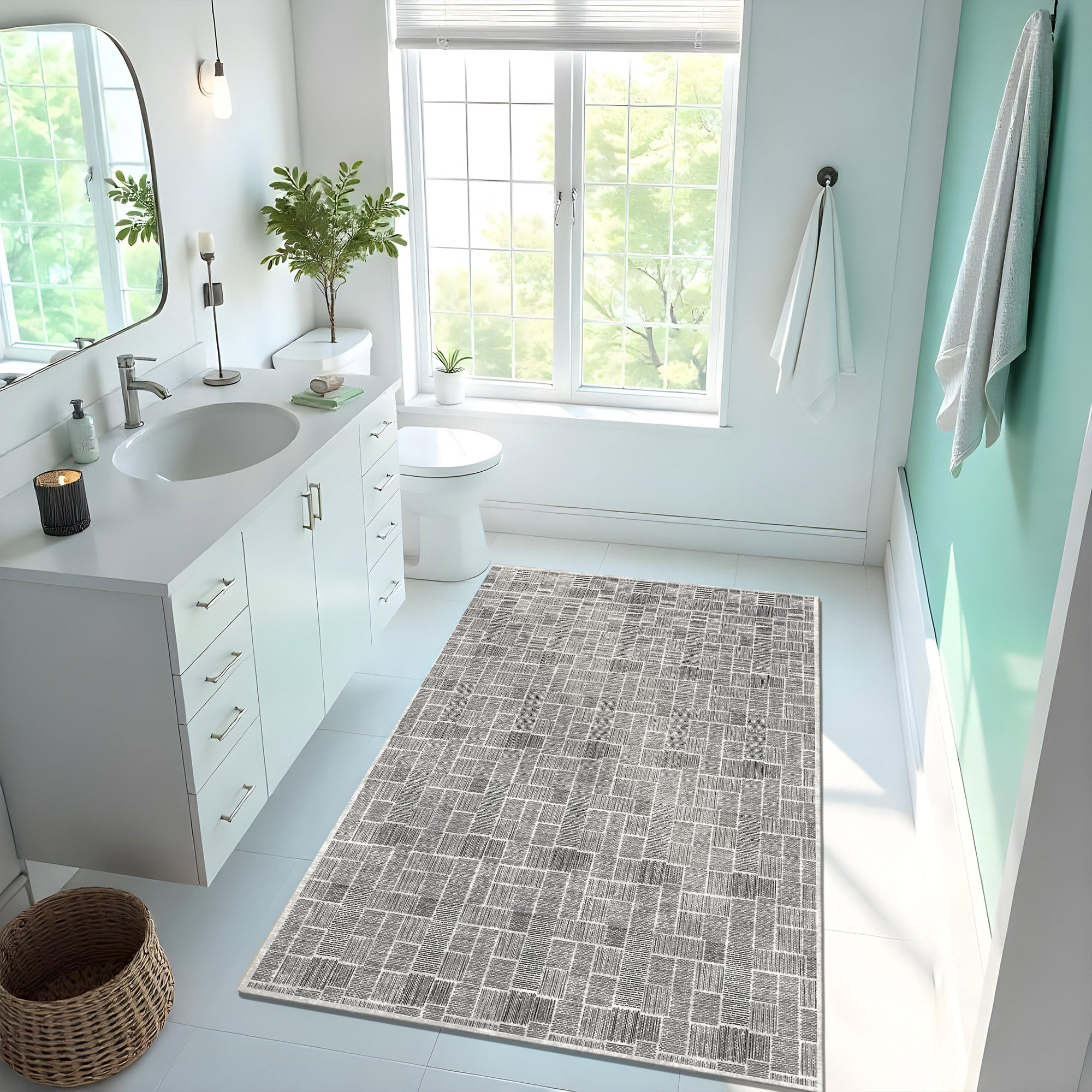 Dom Machine Washable Area Rug