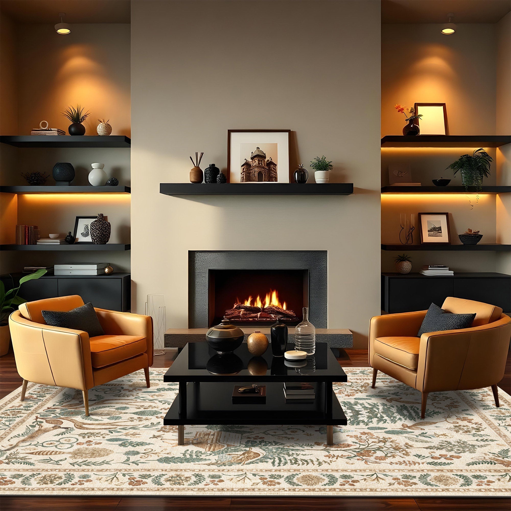 Toluca Machine Washable Area Rug