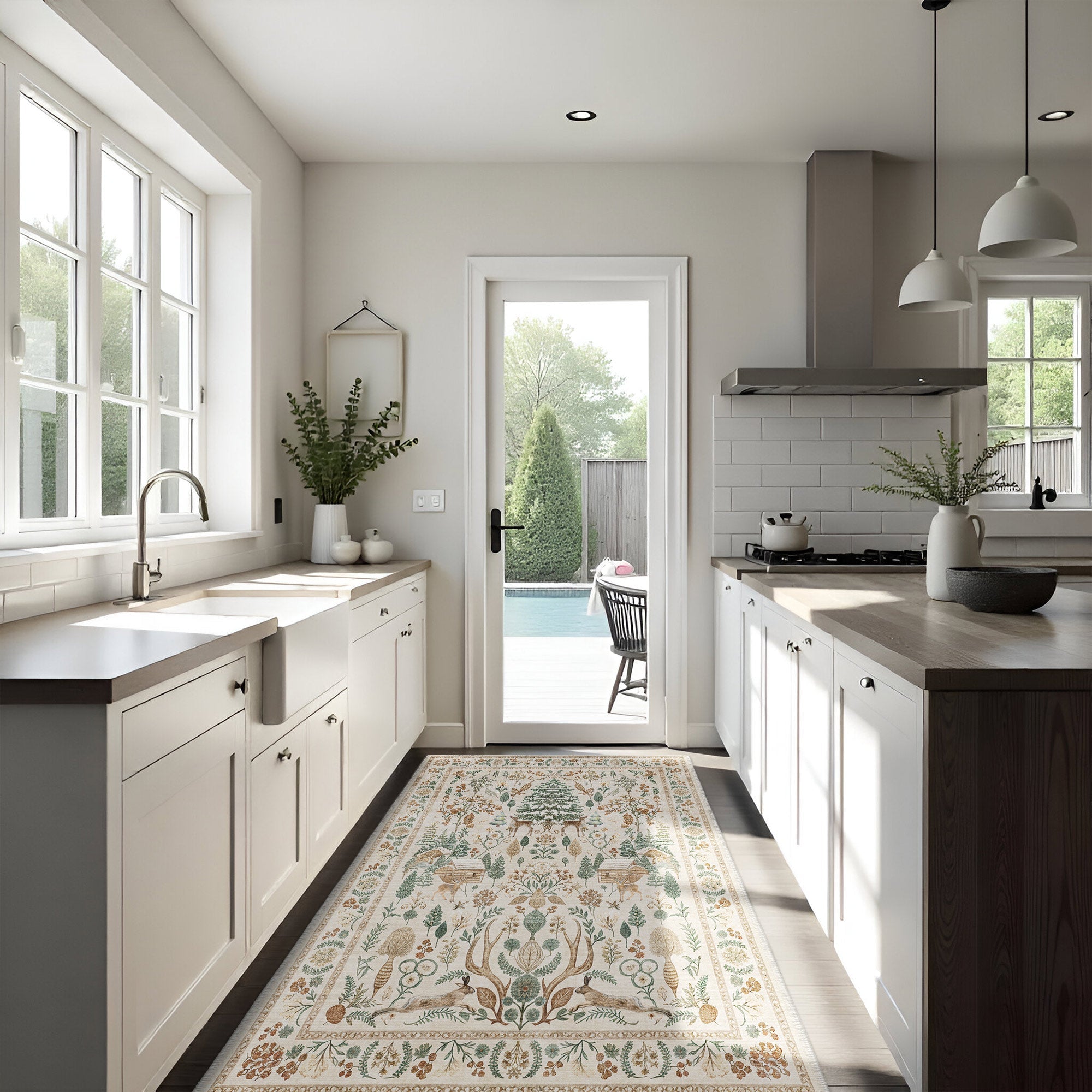 Toluca Machine Washable Area Rug