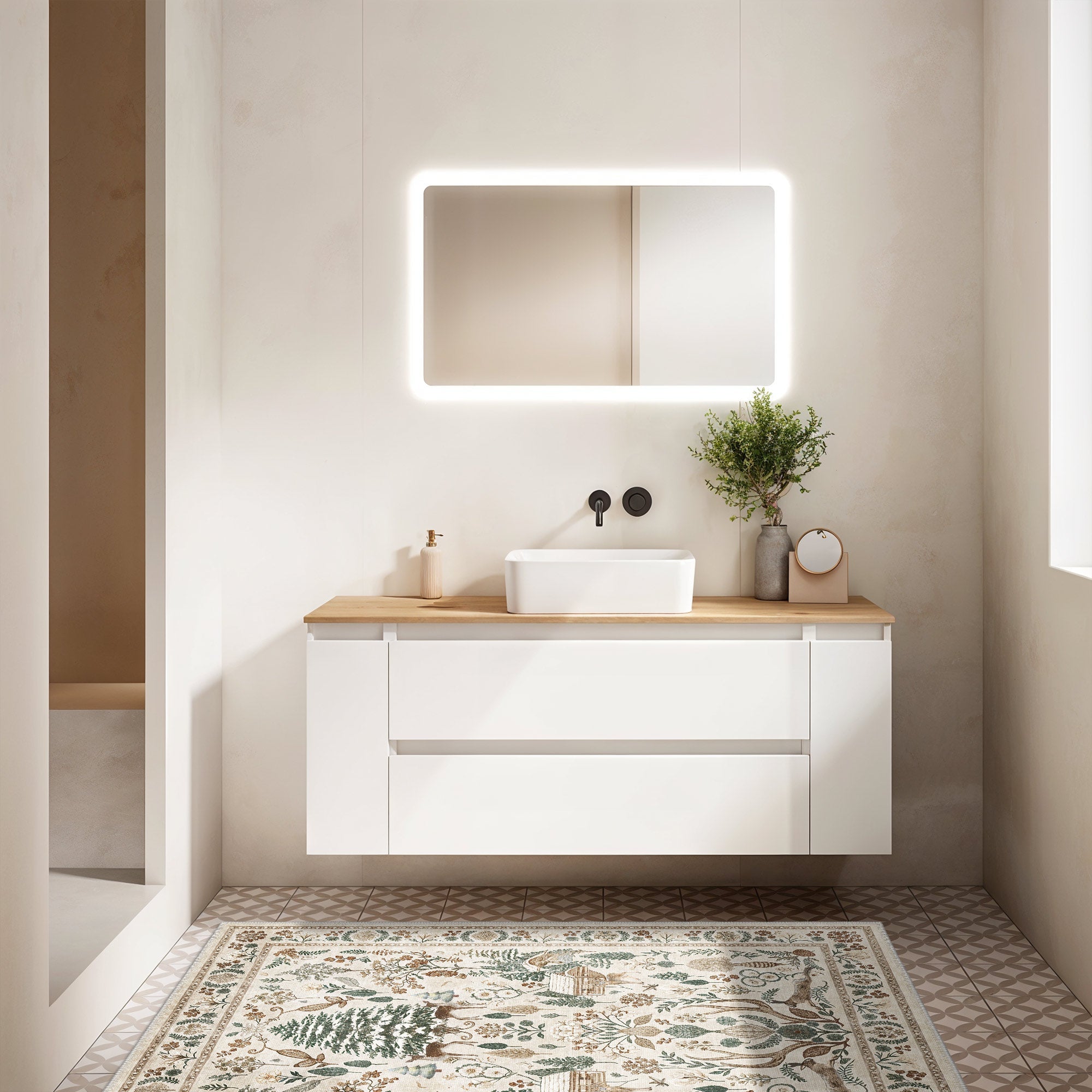 Toluca Machine Washable Area Rug