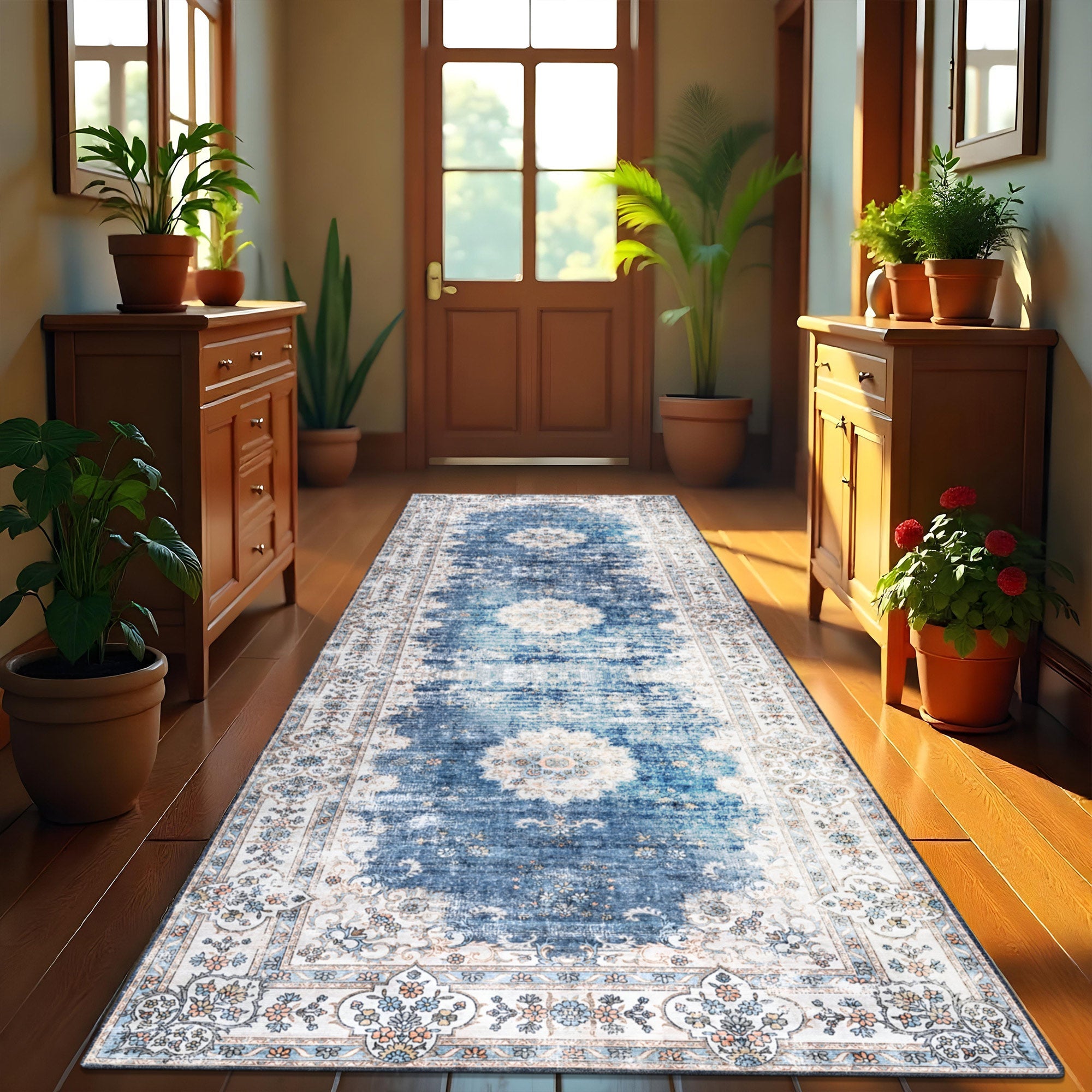 Mexico Machine Washable Area Rug