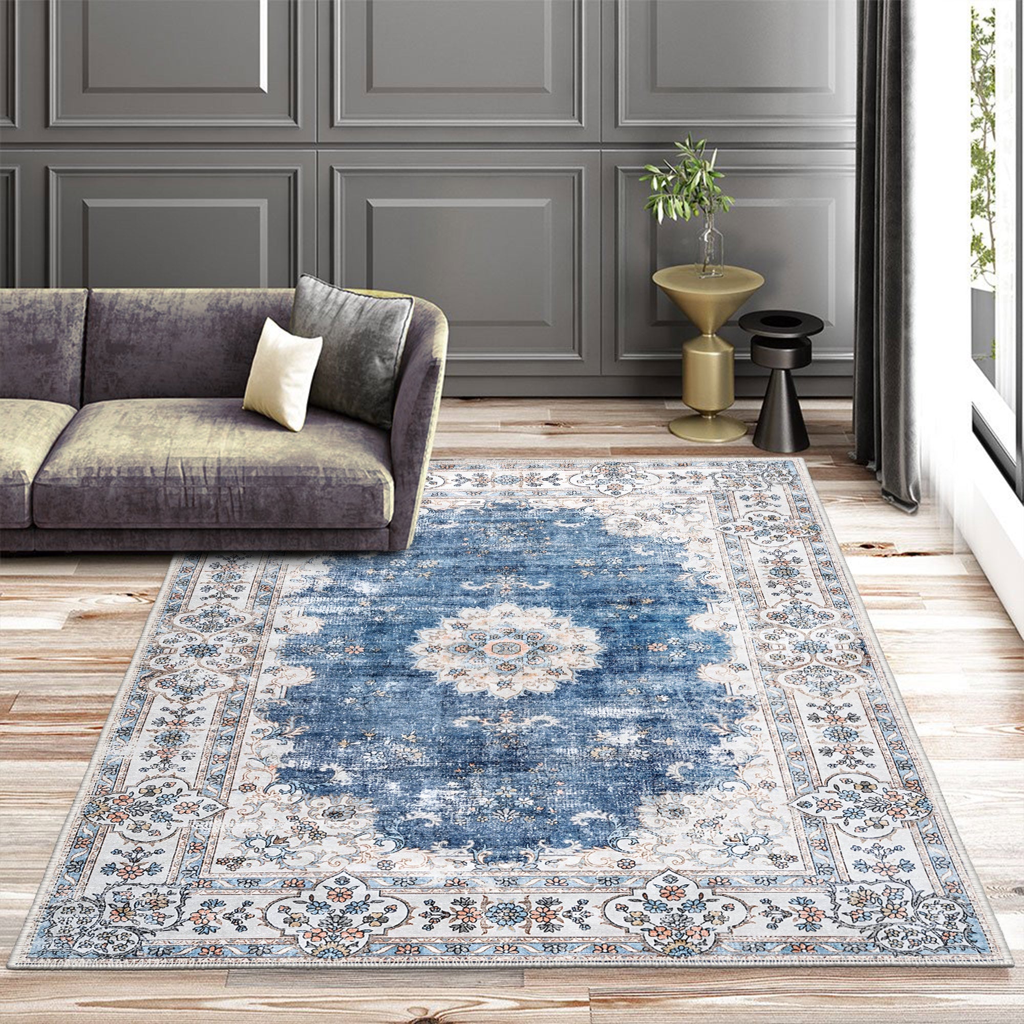 Mexico Machine Washable Area Rug