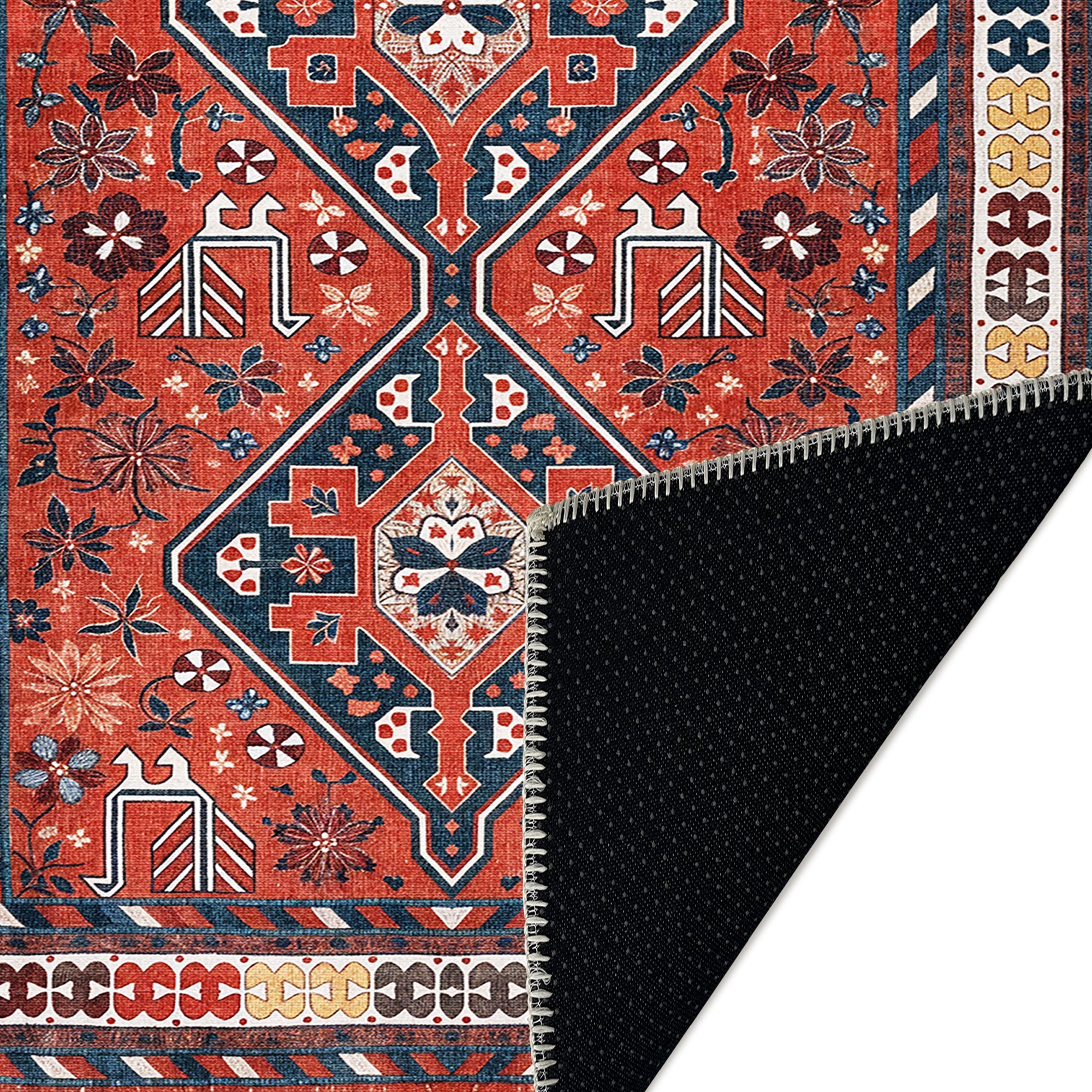 Baldy Machine Washable Area Rug