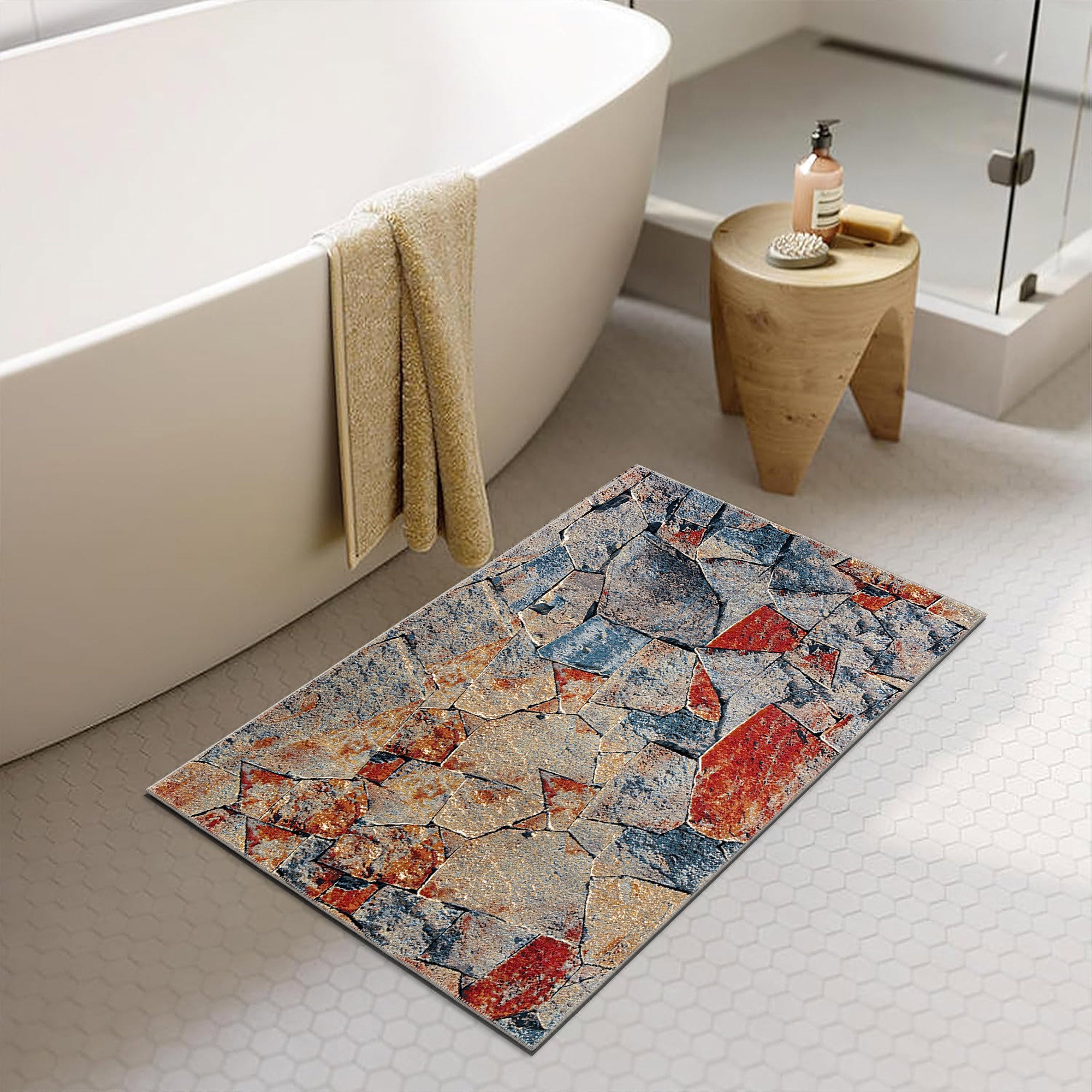 Granite Machine Washable Area Rug