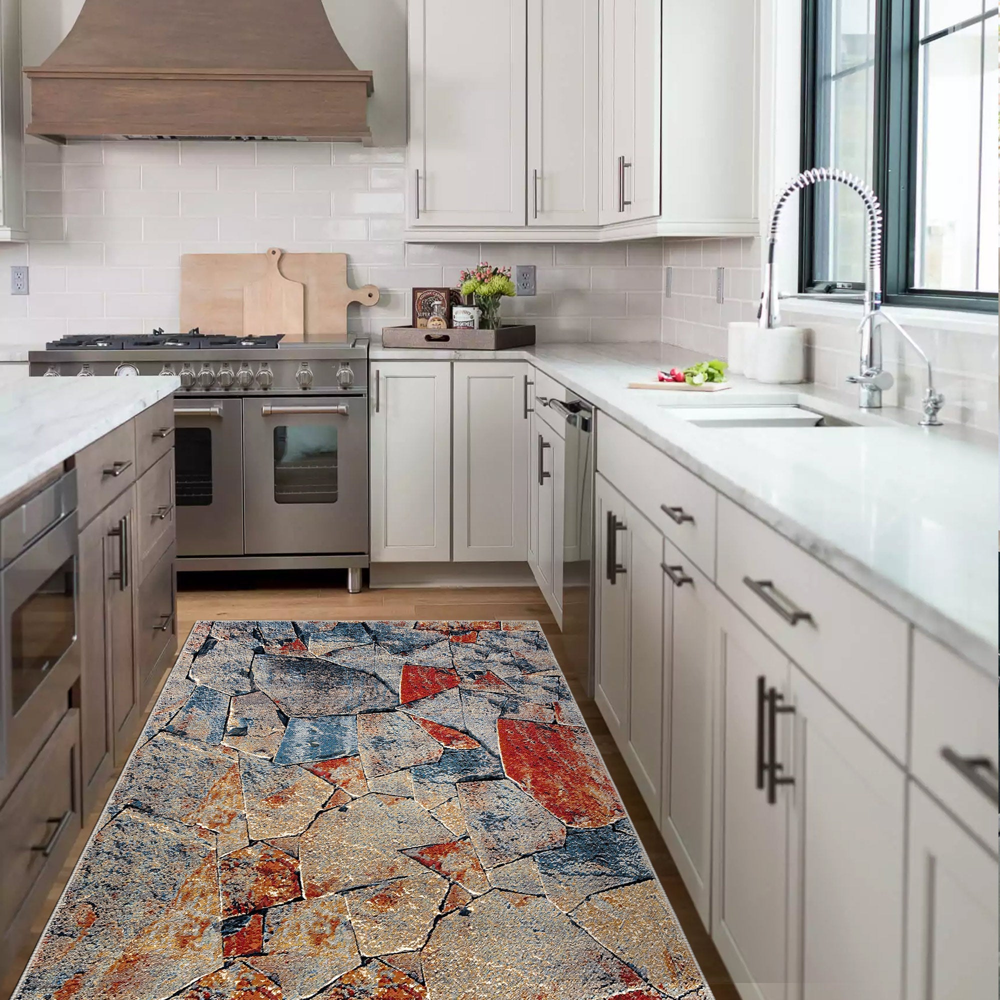 Granite Machine Washable Area Rug