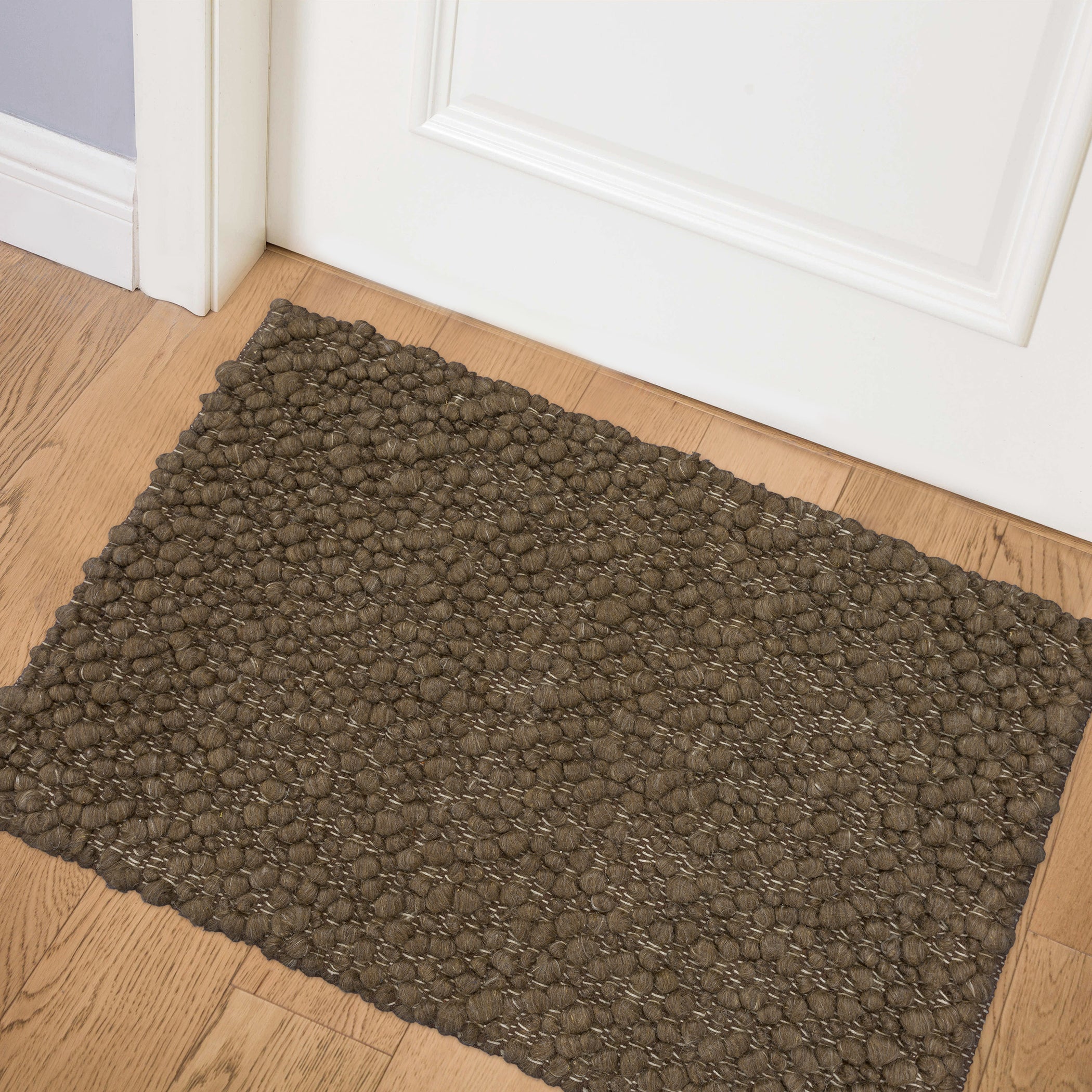 Transitional GR1 Chocolate Brown Wool Rug 2' x 3' #shape_Rectangle
