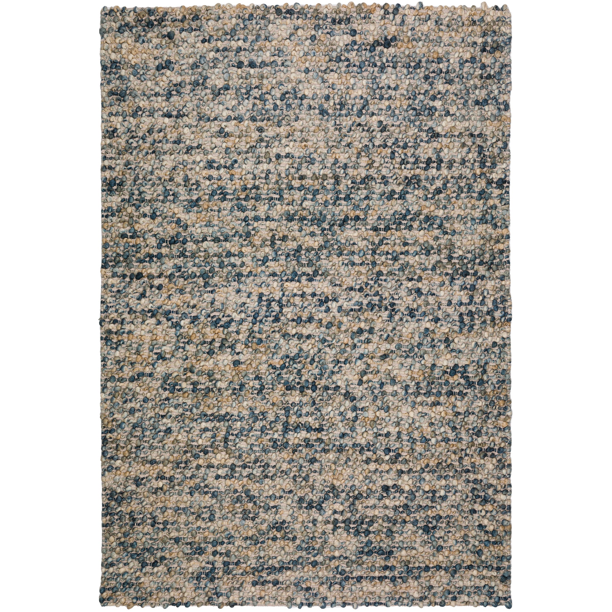 Transitional HU1 Navy Blue Wool Rug 3'6" x 5'6" #shape_Rectangle