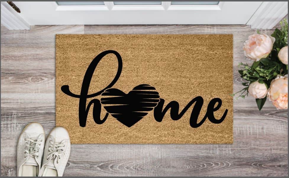 Home Heart Welcome Mat