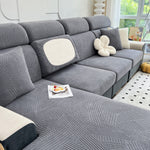 Stretch Couch Cushion Covers, Slipcovers Sofa Cushion Protector Covers, Elastic Furniture Protector for Pets, Kid