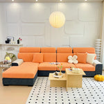 Stretch Couch Cushion Covers, Slipcovers Sofa Cushion Protector Covers, Elastic Furniture Protector for Pets, Kid