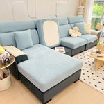 Stretch Couch Cushion Covers, Slipcovers Sofa Cushion Protector Covers, Elastic Furniture Protector for Pets, Kid