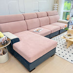 Stretch Couch Cushion Covers, Slipcovers Sofa Cushion Protector Covers, Elastic Furniture Protector for Pets, Kid