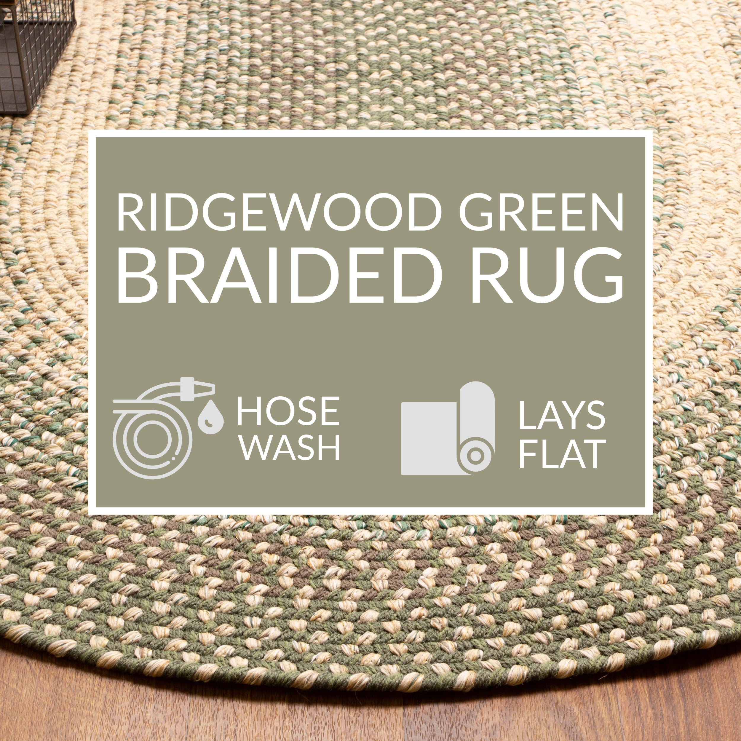 Ridgewood Braided Rug #color_green