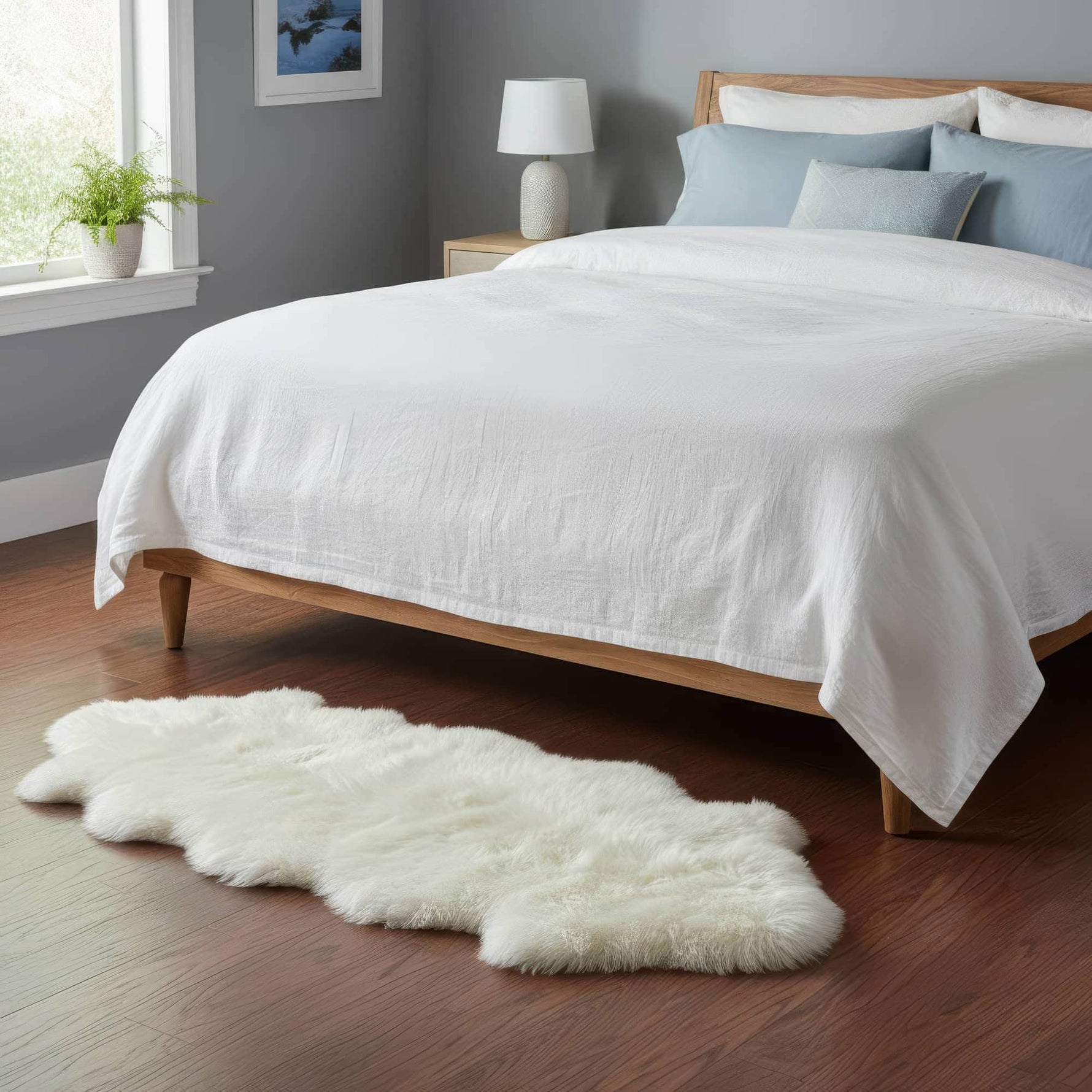 2x6 long sheepskin shearling rug #size_2' x 6'