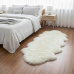 2x6 long white sheepskin shearling rug #size_2' x 6'