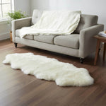 2x6 long white sheepskin shearling rug #size_2' x 6'