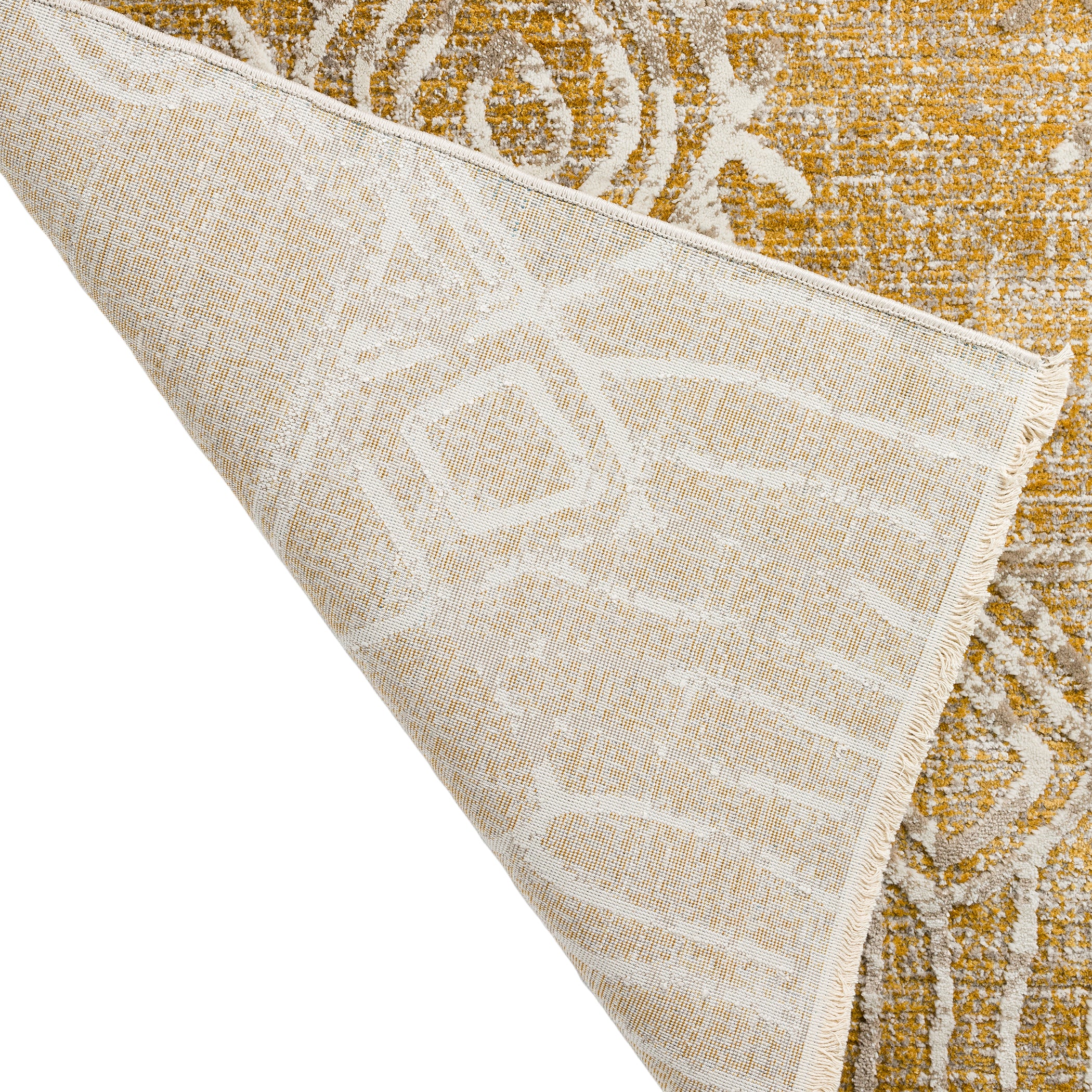 Transitional IZ1 Gold Brown Rug 3'3" x 5'3" #shape_Rectangle