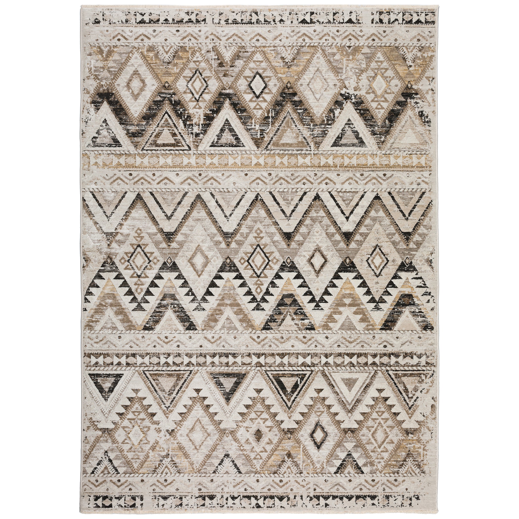 Transitional IZ2 Taupe Brown Rug 3'3" x 5'3" #shape_Rectangle
