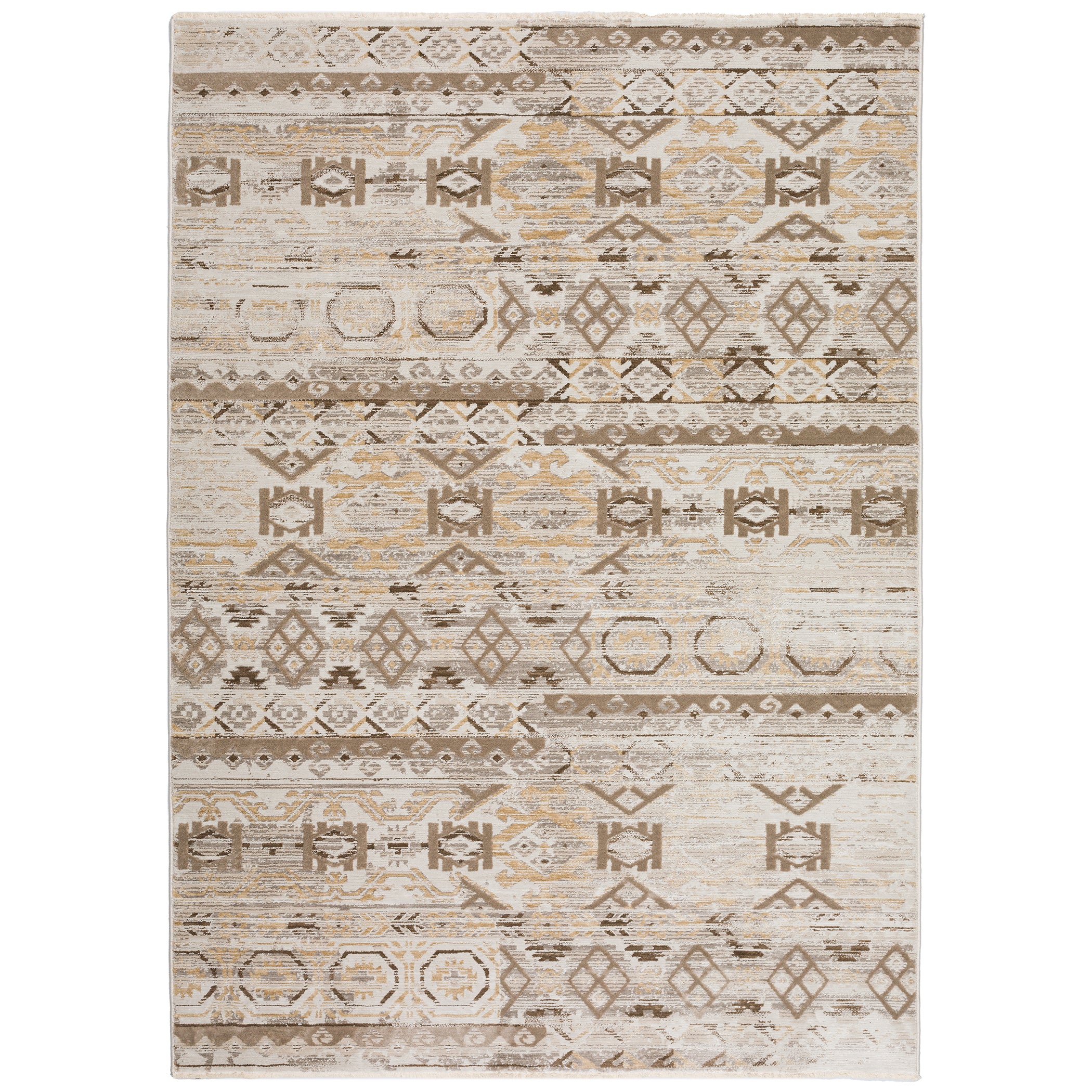Transitional IZ3 Flax Brown Rug 3'3" x 5'3" #shape_Rectangle