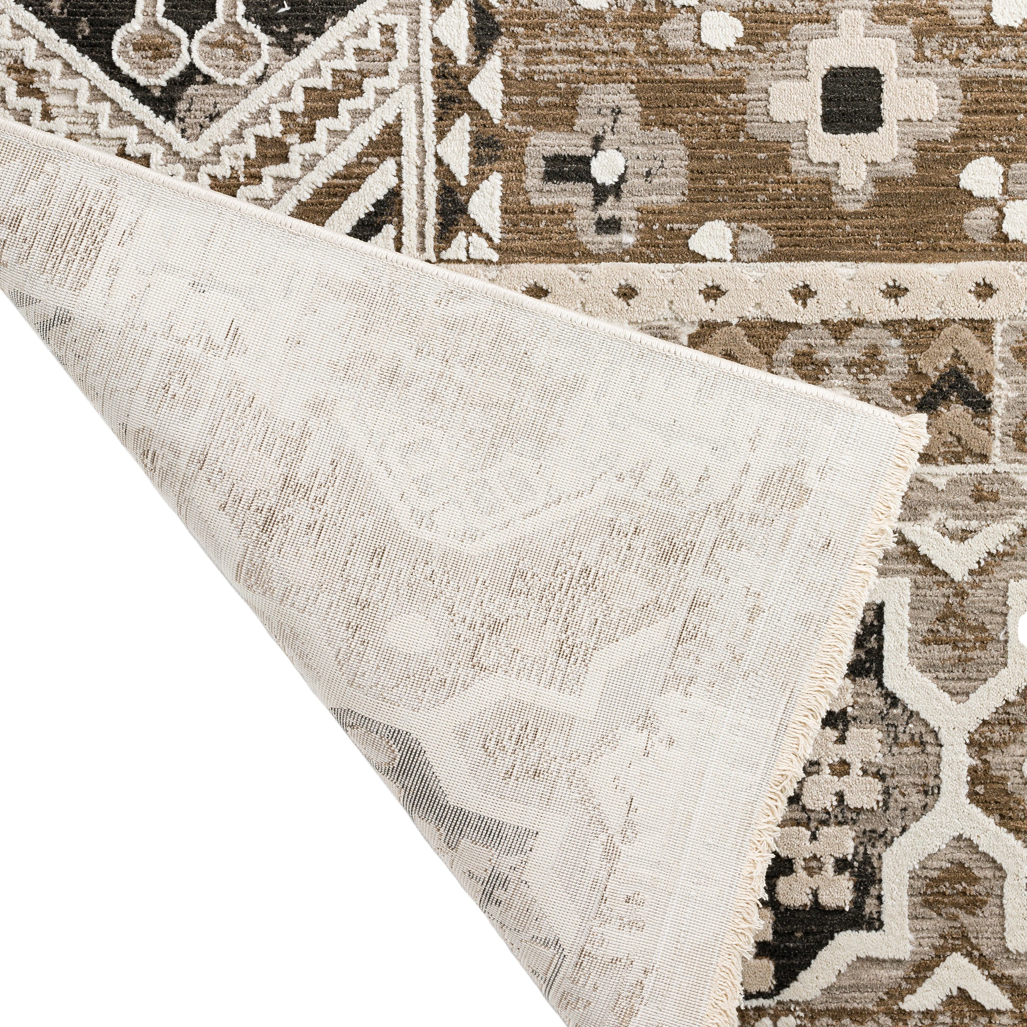 Transitional IZ5 Mocha Brown Rug 3'3" x 5'3" #shape_Rectangle