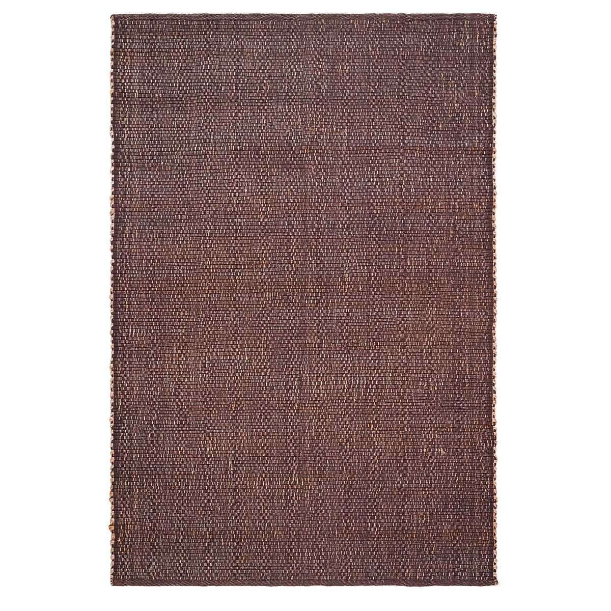 Brown Jute & Cotton Woven Rug - Terra JC01