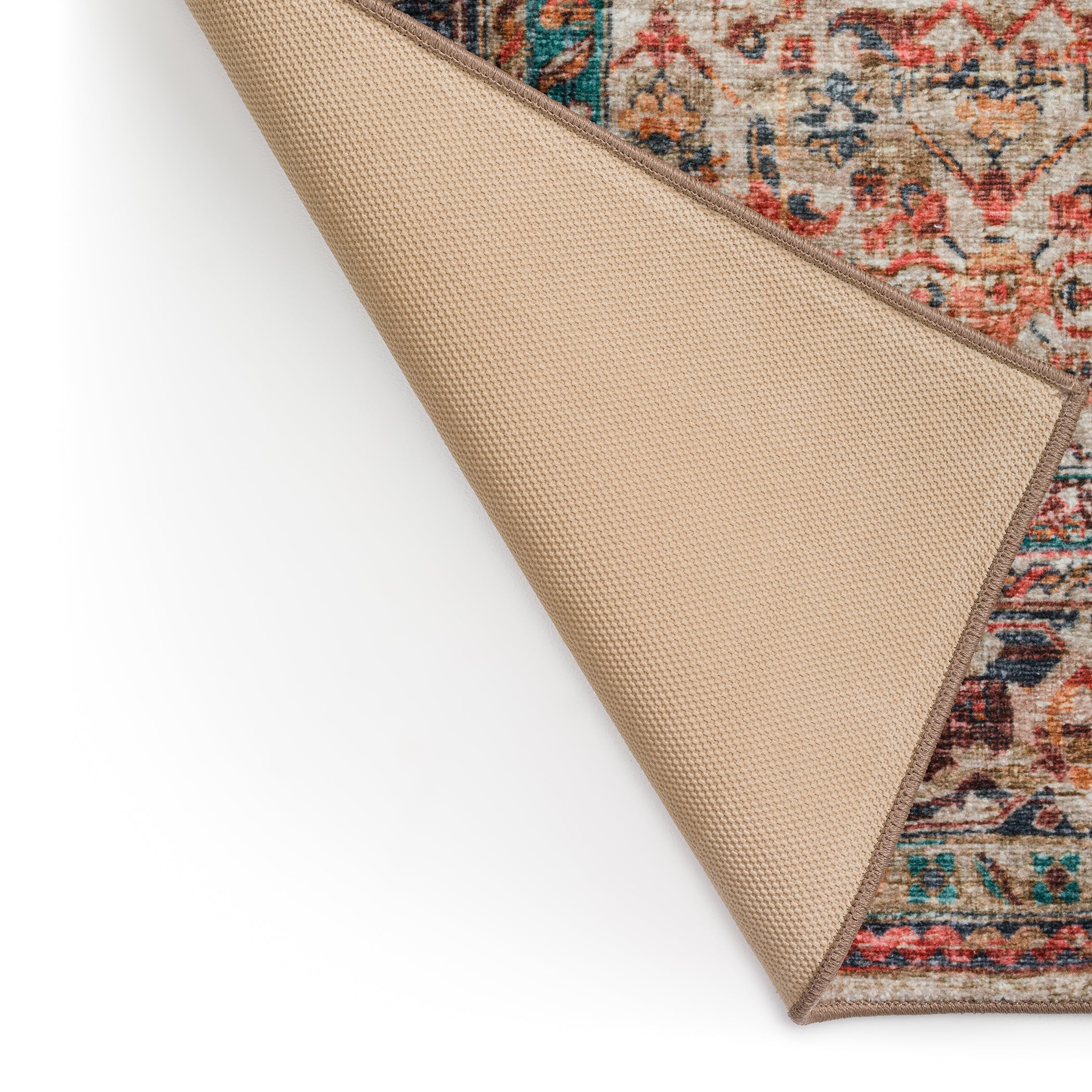 Indoor/Outdoor Traditional JC10 Linen Red Rug 2' x 3' #shape_Rectangle