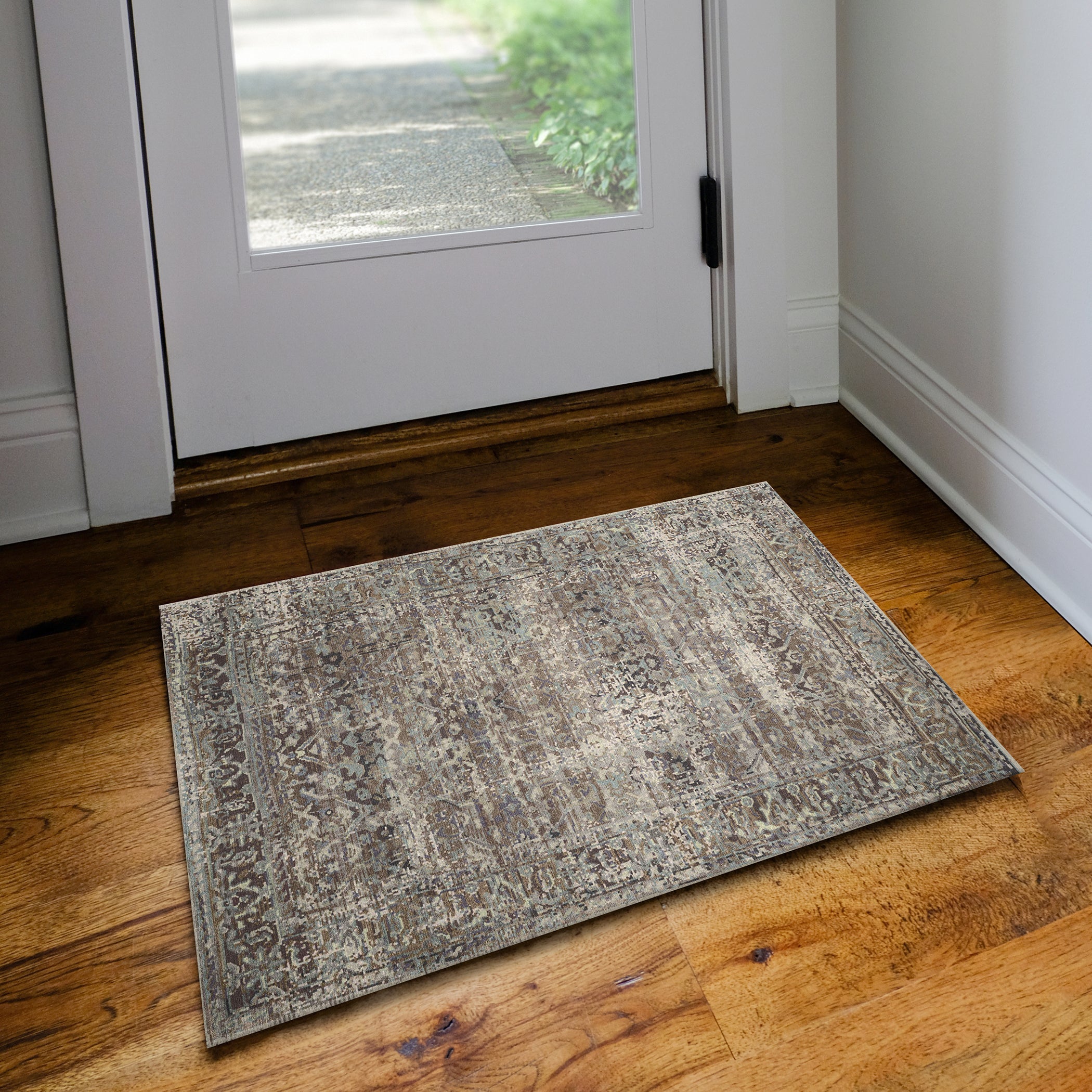 Indoor/Outdoor Traditional JC10 Mushroom Multi Rug 2' x 3' #shape_Rectangle